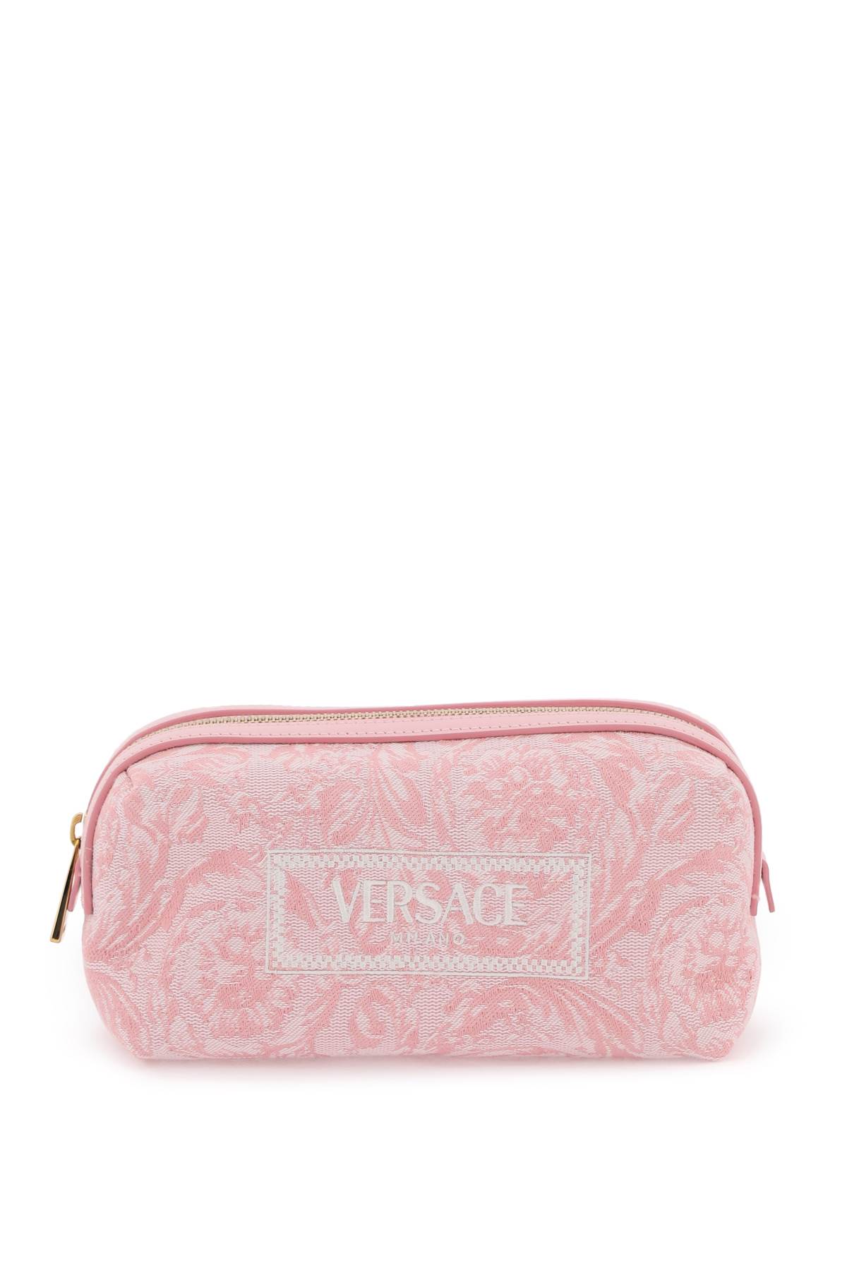 Logo-embroidered Jacquard Zip-up Toiletry Bag