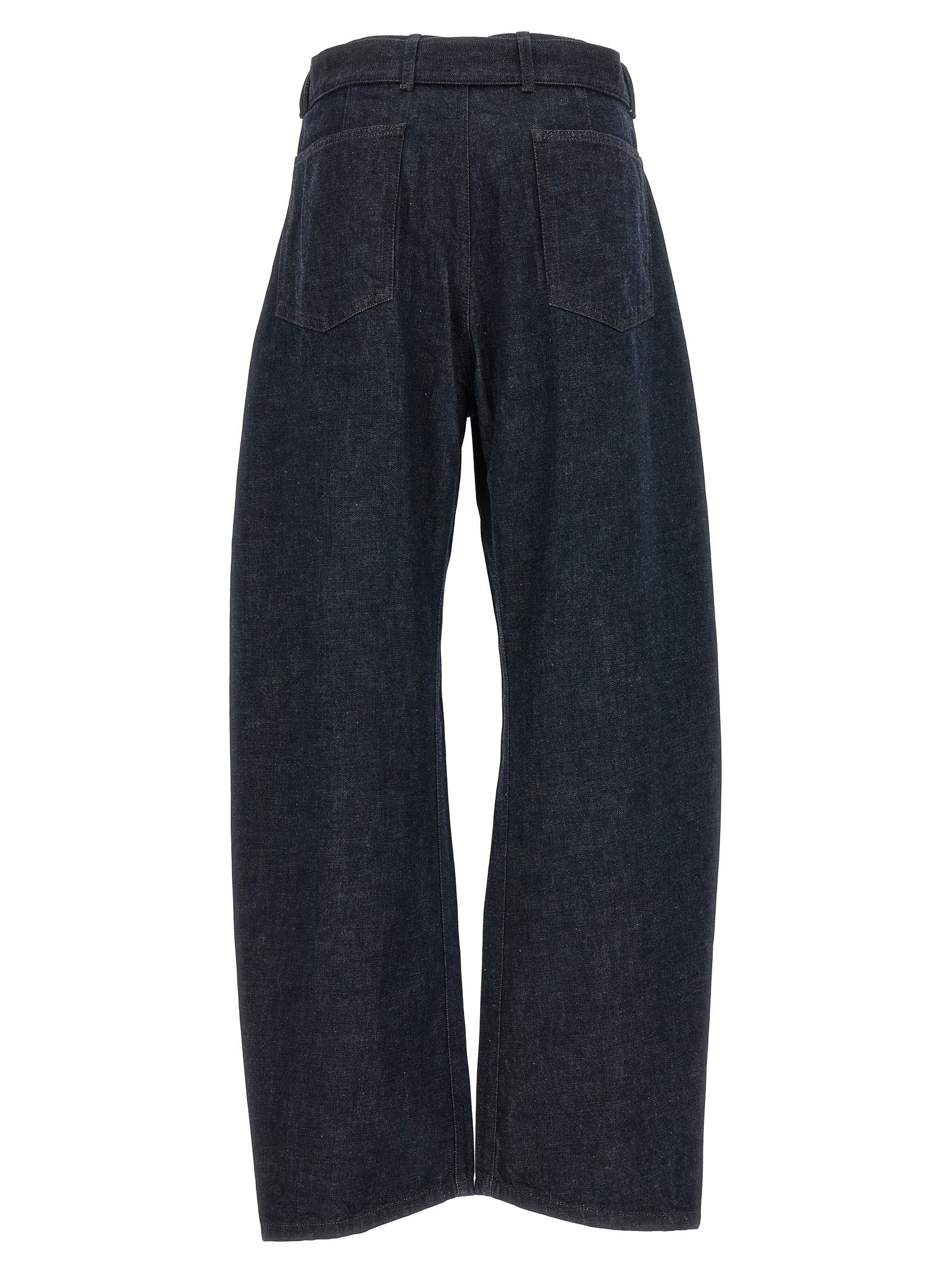 Shop Lemaire Twisted Jeans In Denim