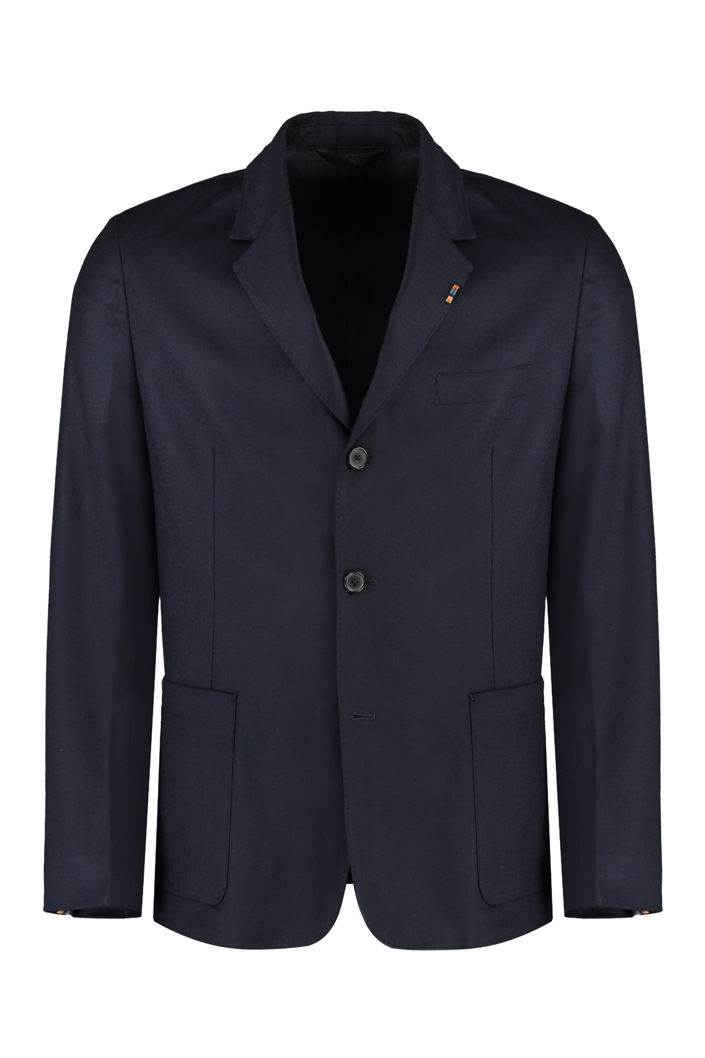 Wool-cashmere Blend Two-button Blazer