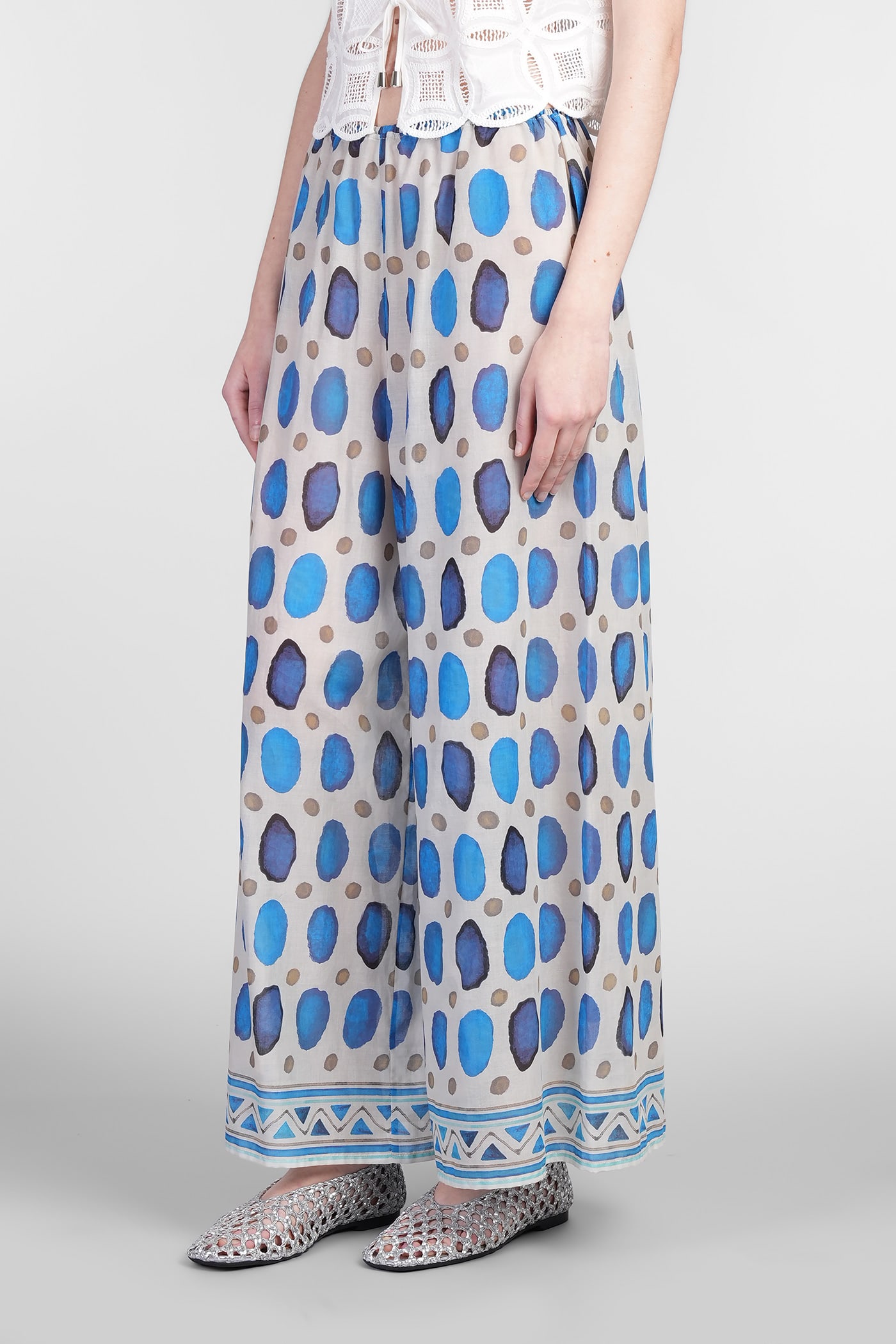 Holy Caftan Pan Pants In Grey Cotton