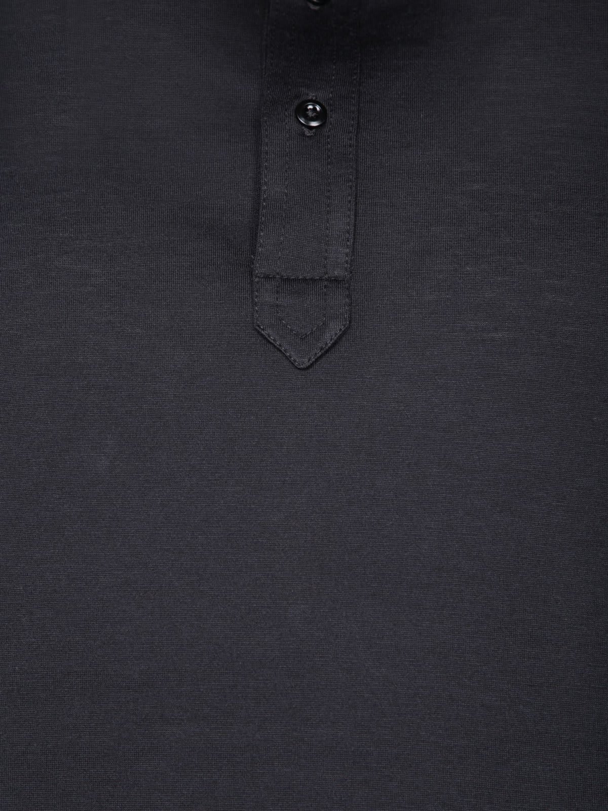 Shop Brunello Cucinelli Contrast-trim Short-sleeved Polo Shirt In Black