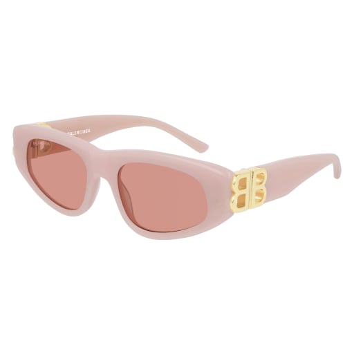 Shop Balenciaga Bb0095s Sunglasses In Pink Gold Red