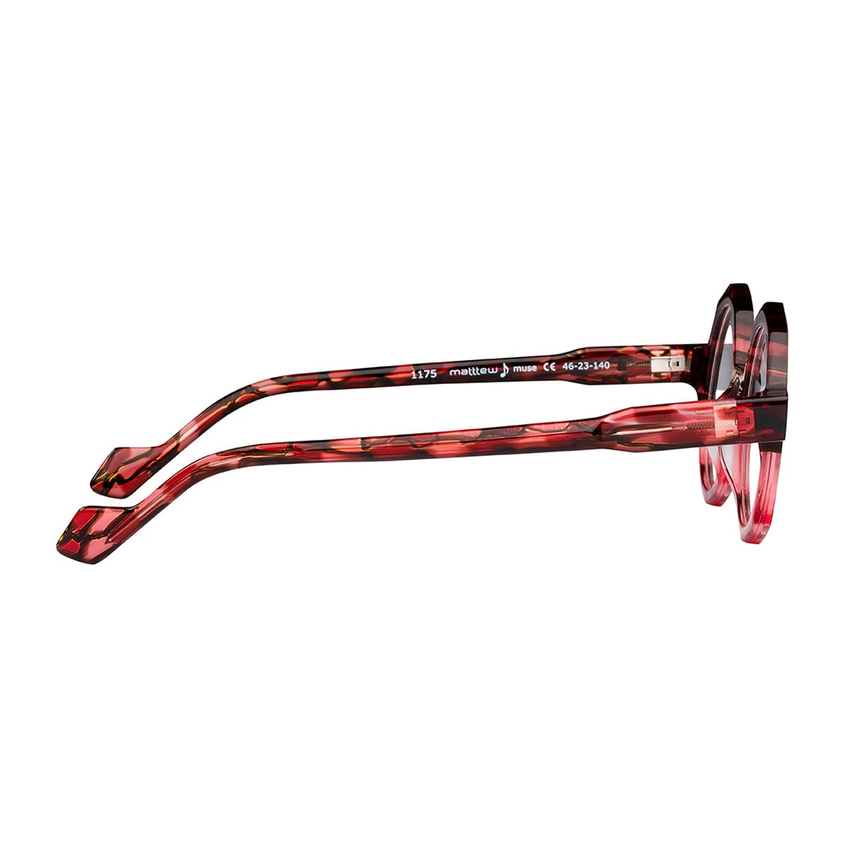 Matttew Muse 1175 Rosa Cristallo Glasses In Brown