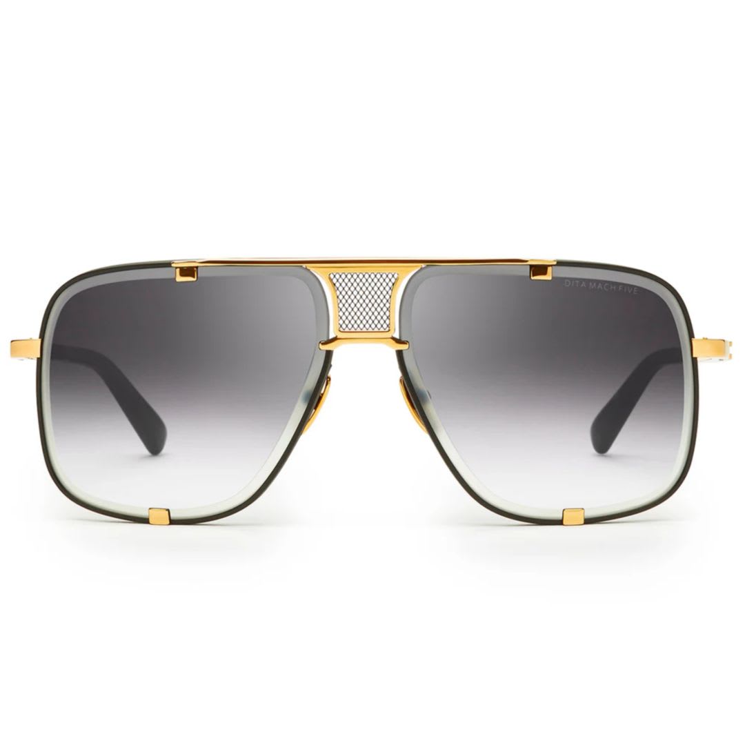 Dita Mach-five Navigator Sunglasses In Gold
