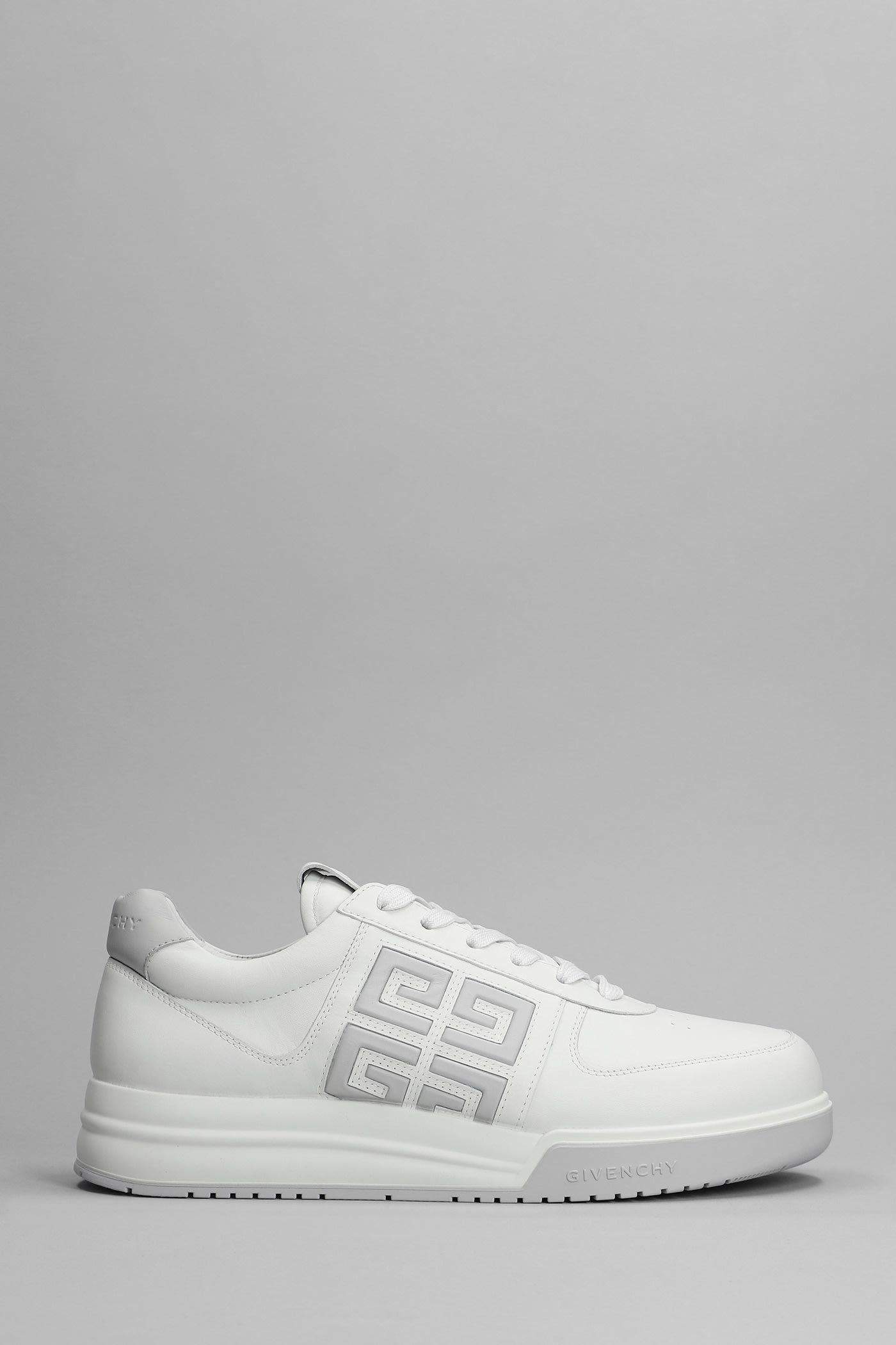 Givenchy G4 Low Sneakers In White Leather
