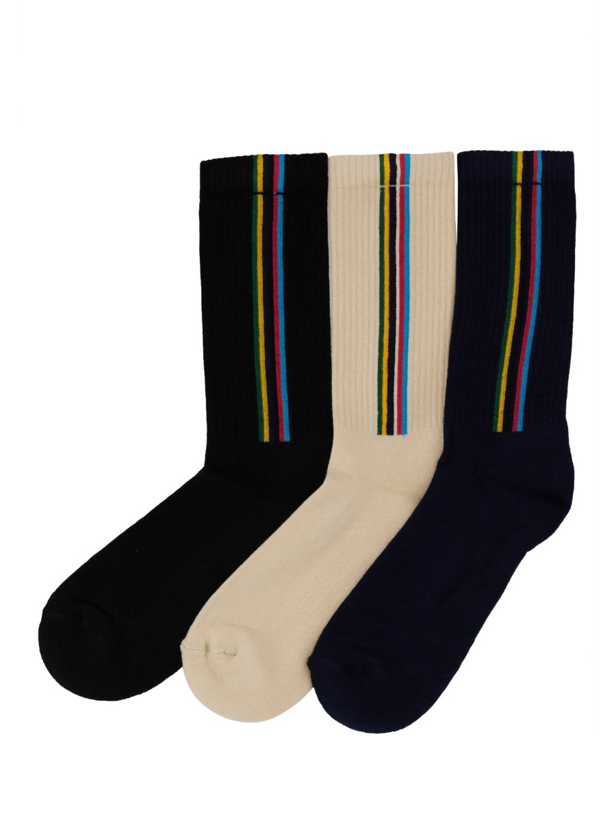 Shop Ps By Paul Smith Pack Of Three Socks In Multicolour