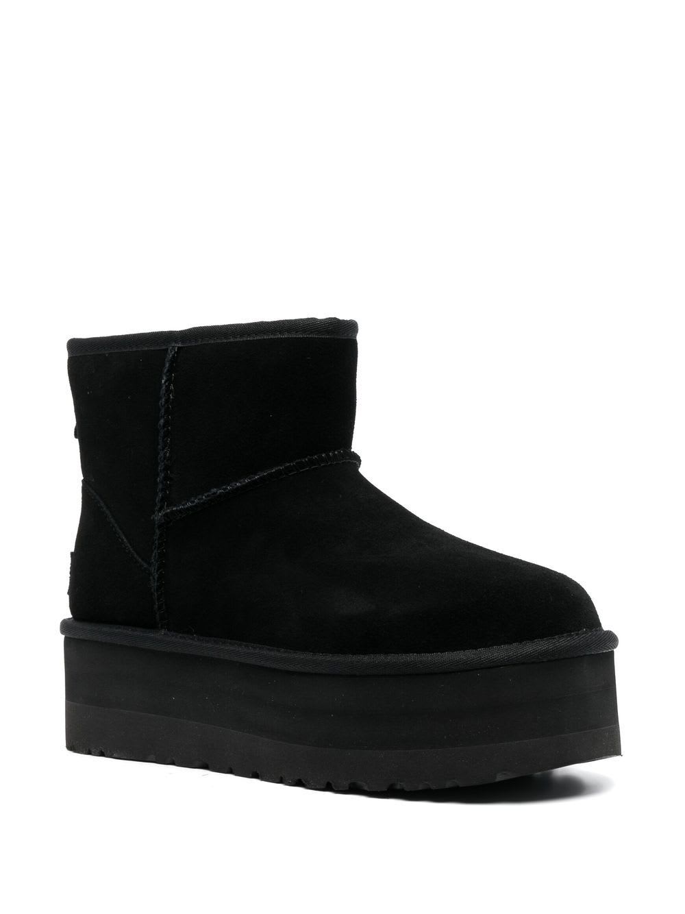 Shop Ugg Woman Classic Mini Platform Boots In Blk Black