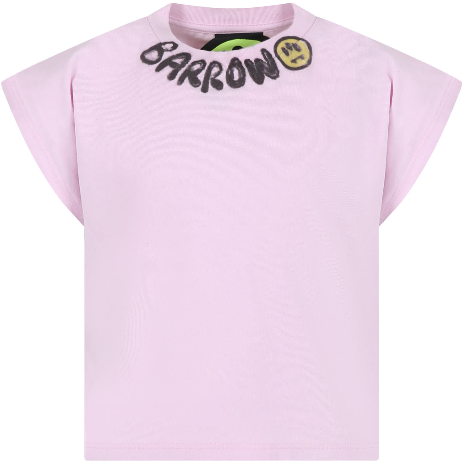 Shop Barrow Pink T-shirt For Girl With E Smile Logo