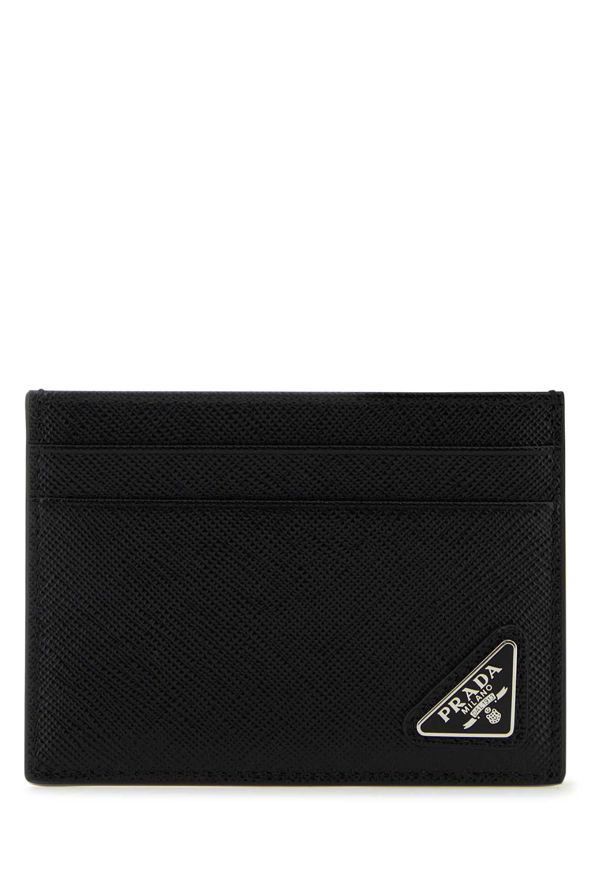 Shop Prada Black Leather Cardholder