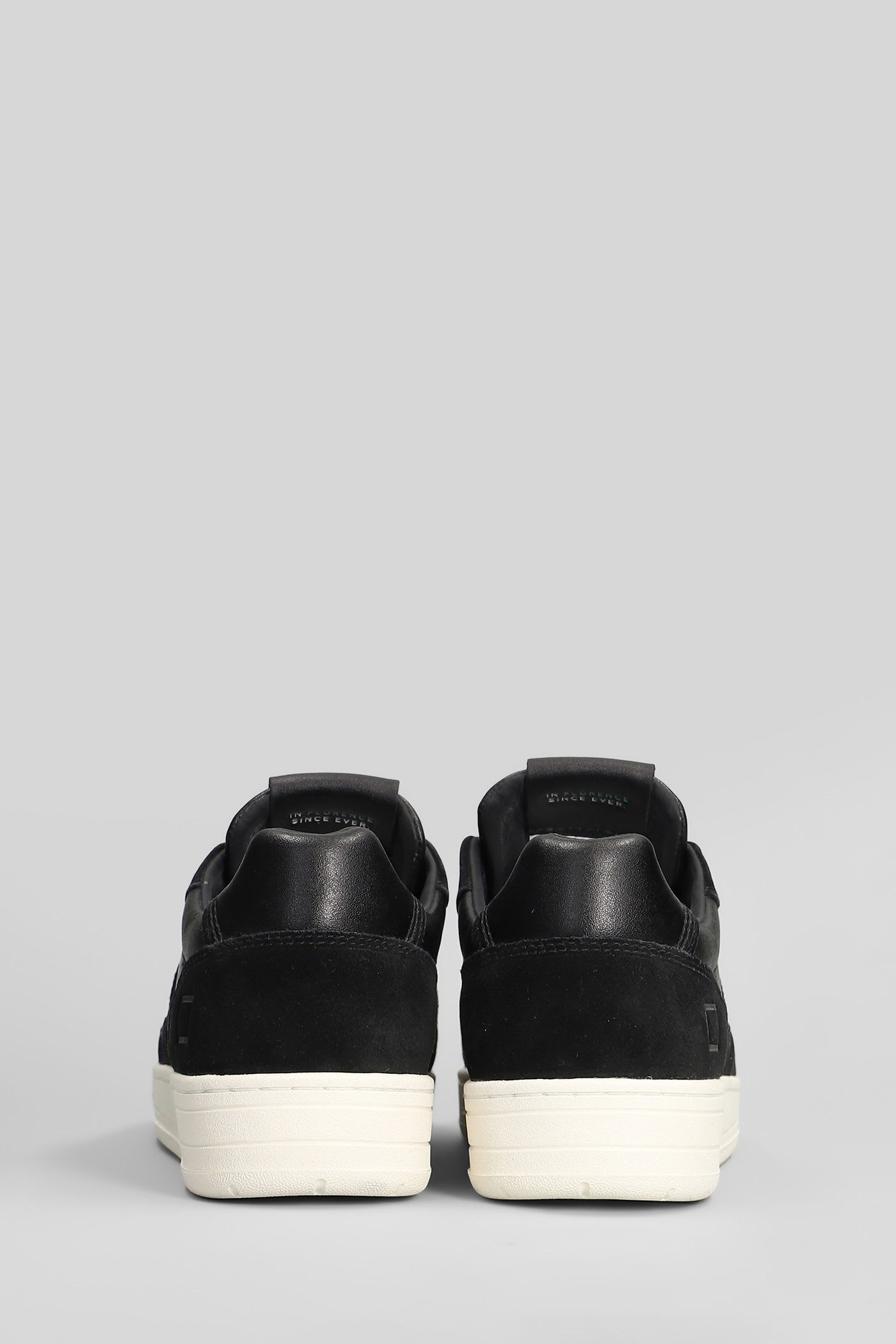 Date Court 2.0 Basic Sneakers In Black Suede And Leather In Animal Print