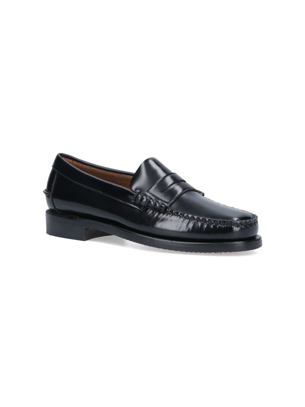 Shop Sebago Classic Dan Loafers In Black