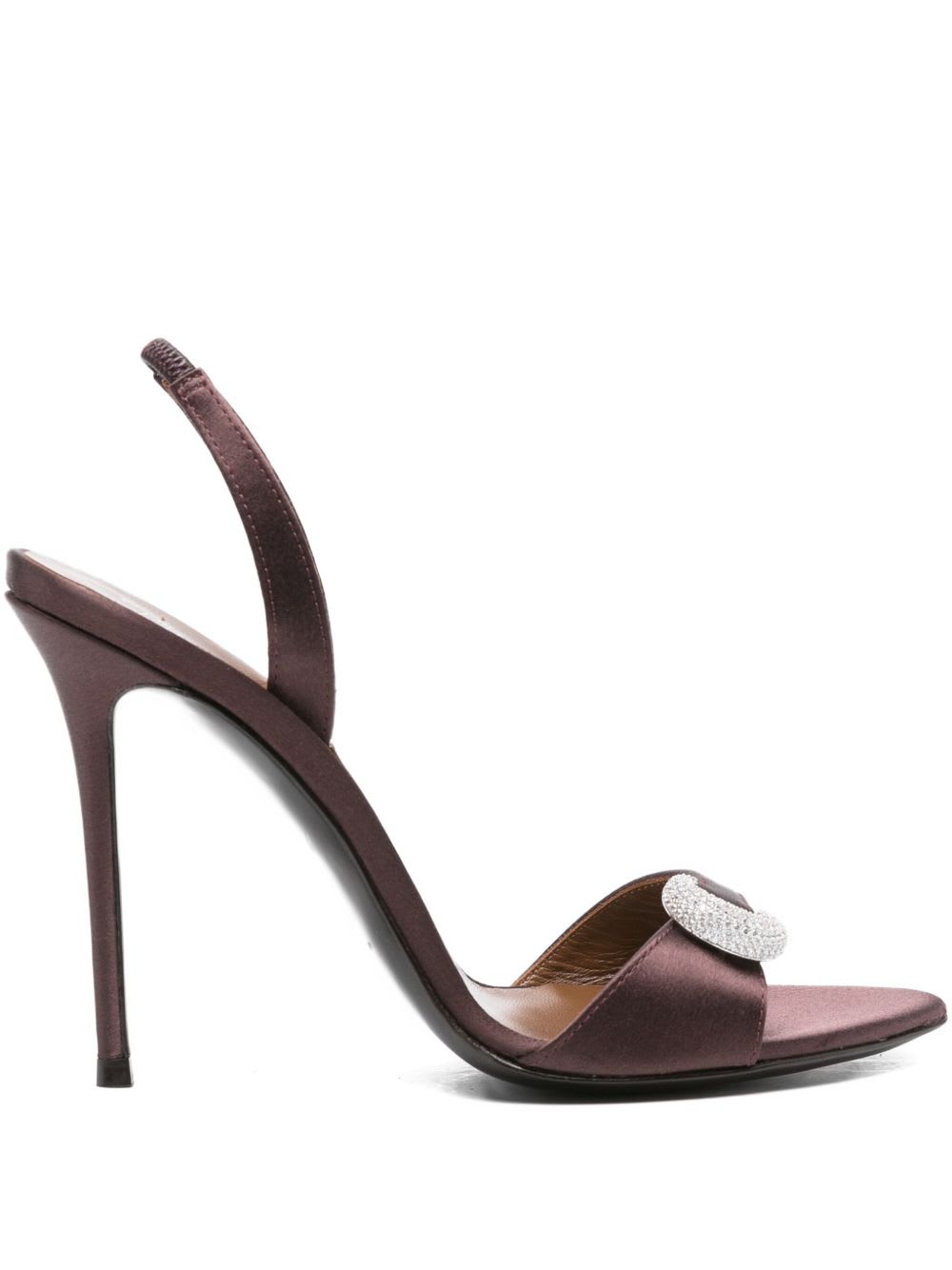 Giuseppe Zanotti Women Clandestino Satin Heel Sandals In Purple