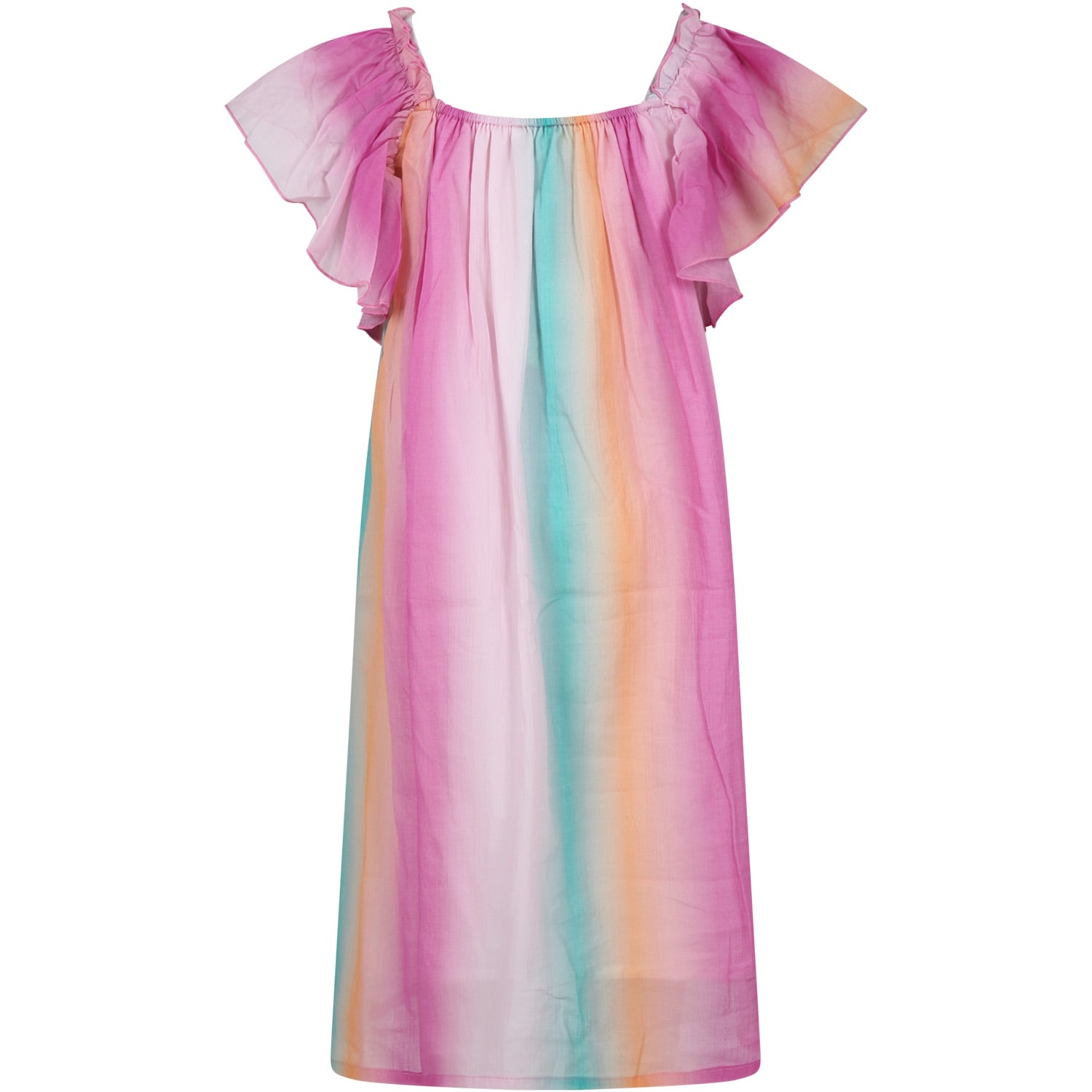 Chloé Kids' Multicolor Dress For Girl In Multicolour