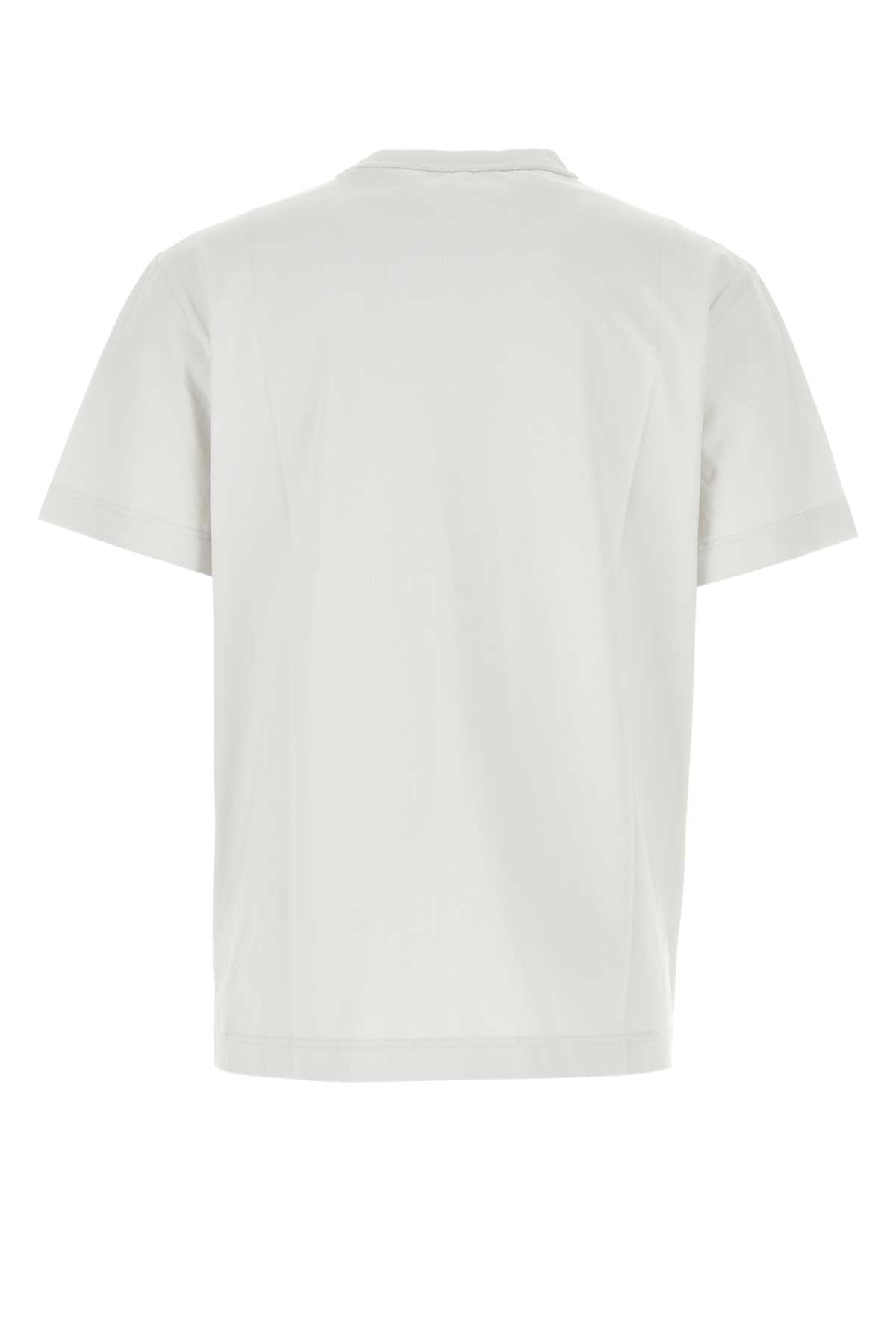 Alexander Wang White Cotton T-shirt In Gunsmoke