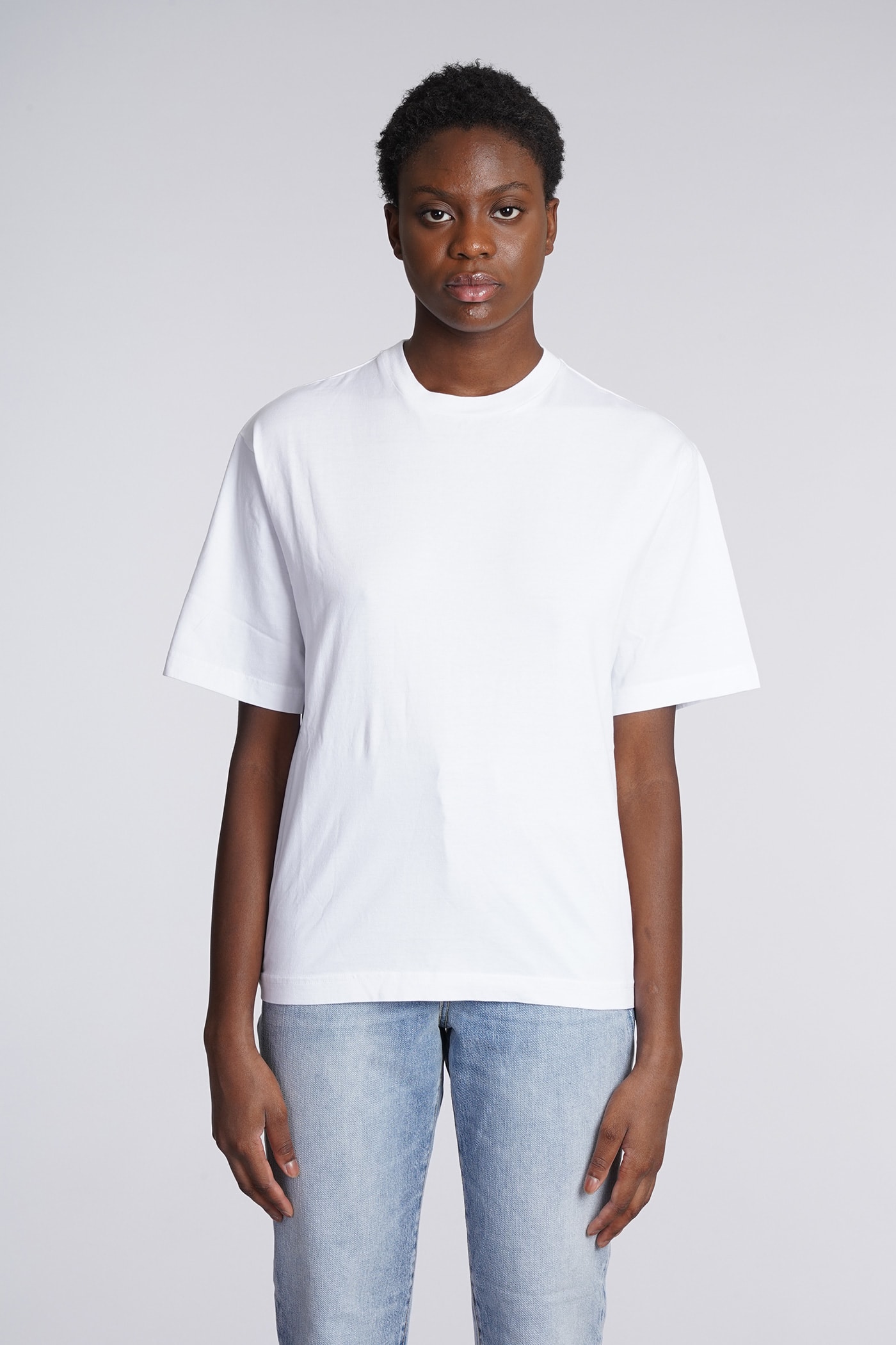 Acne Studios T-shirt In White Cotton