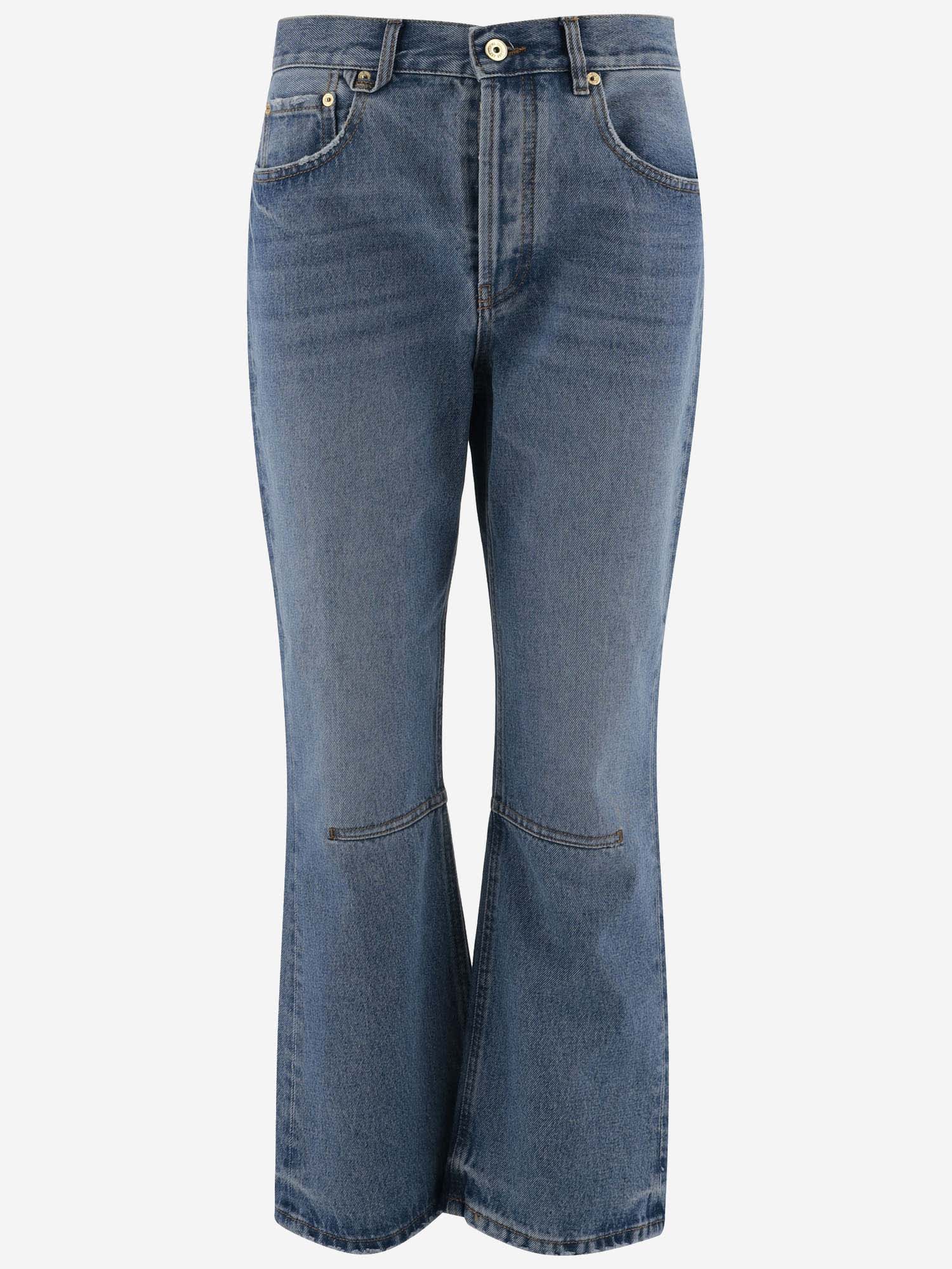 Shop Jacquemus Cotton Denim Jeans