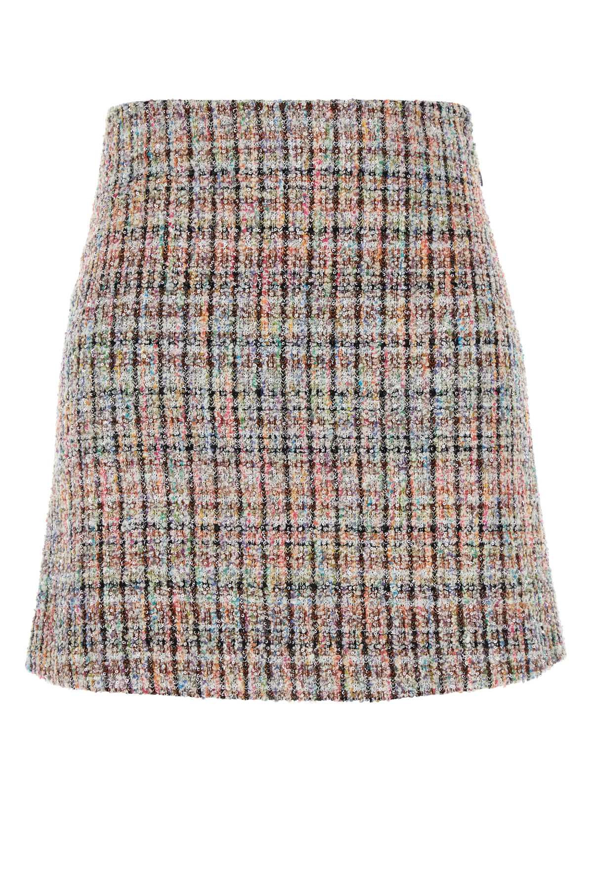 Embellished Tweed Mini Skirt