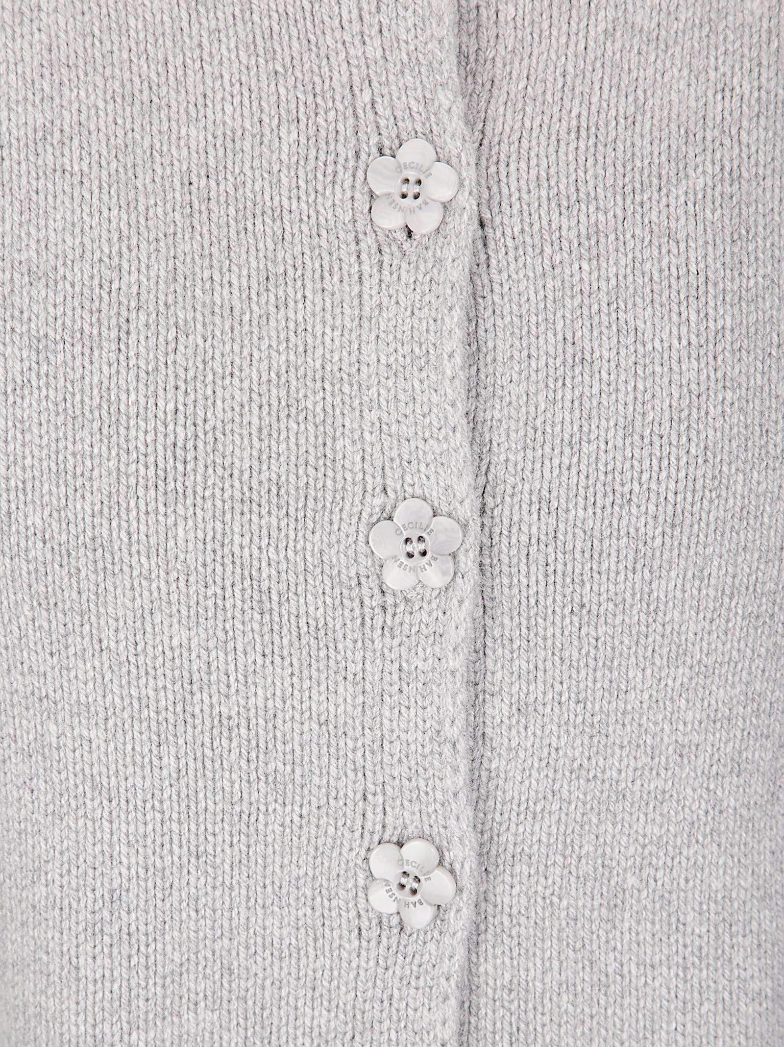 Cecilie Bahnsen Bill Vest Recycled Cashmere In Gray