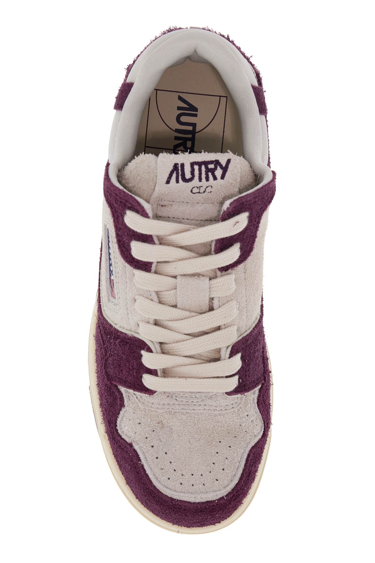 Autry Suede Clc Sne In Cream Barolo (purple)