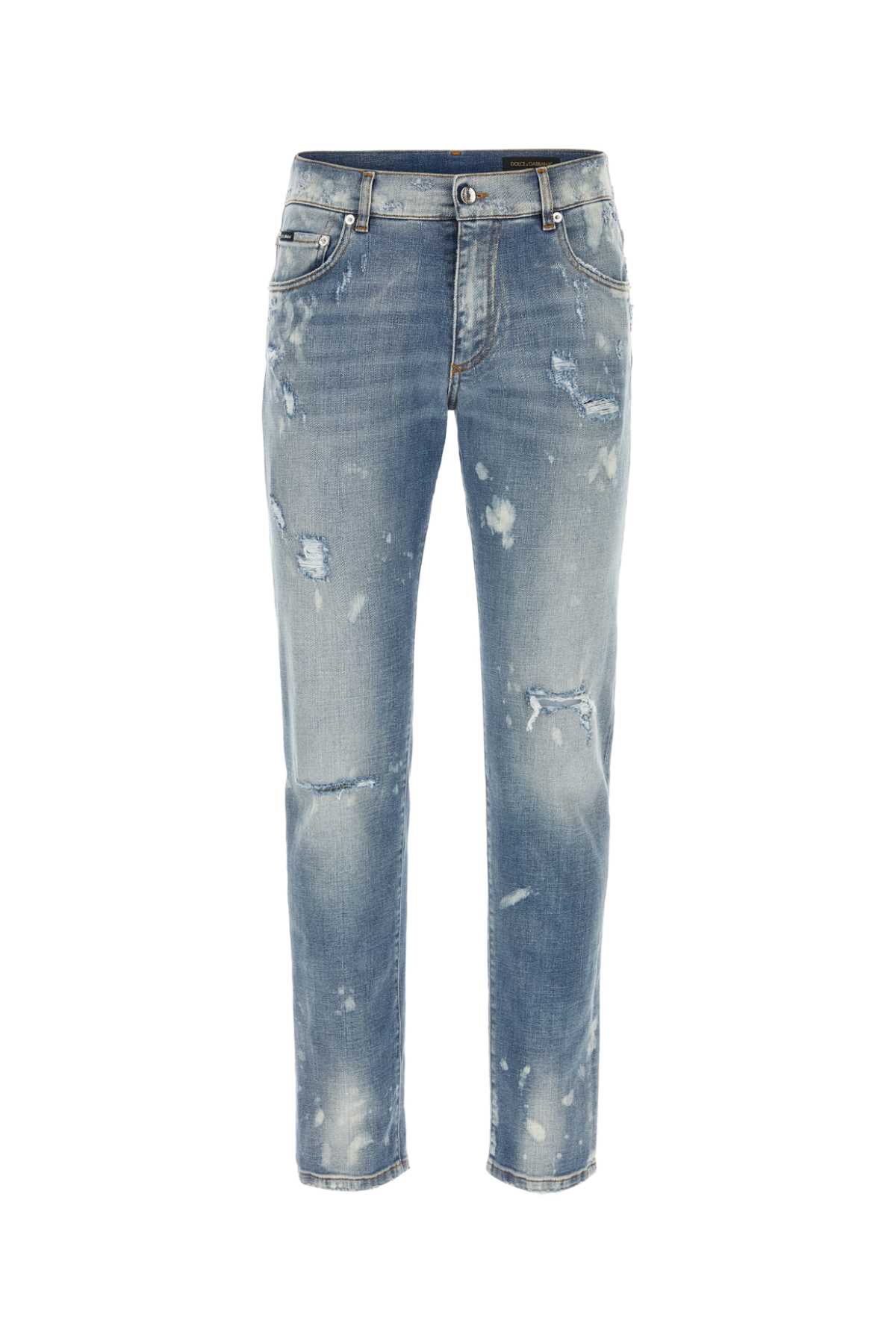 Shop Dolce & Gabbana Stretch Denim Jeans In Dolce E