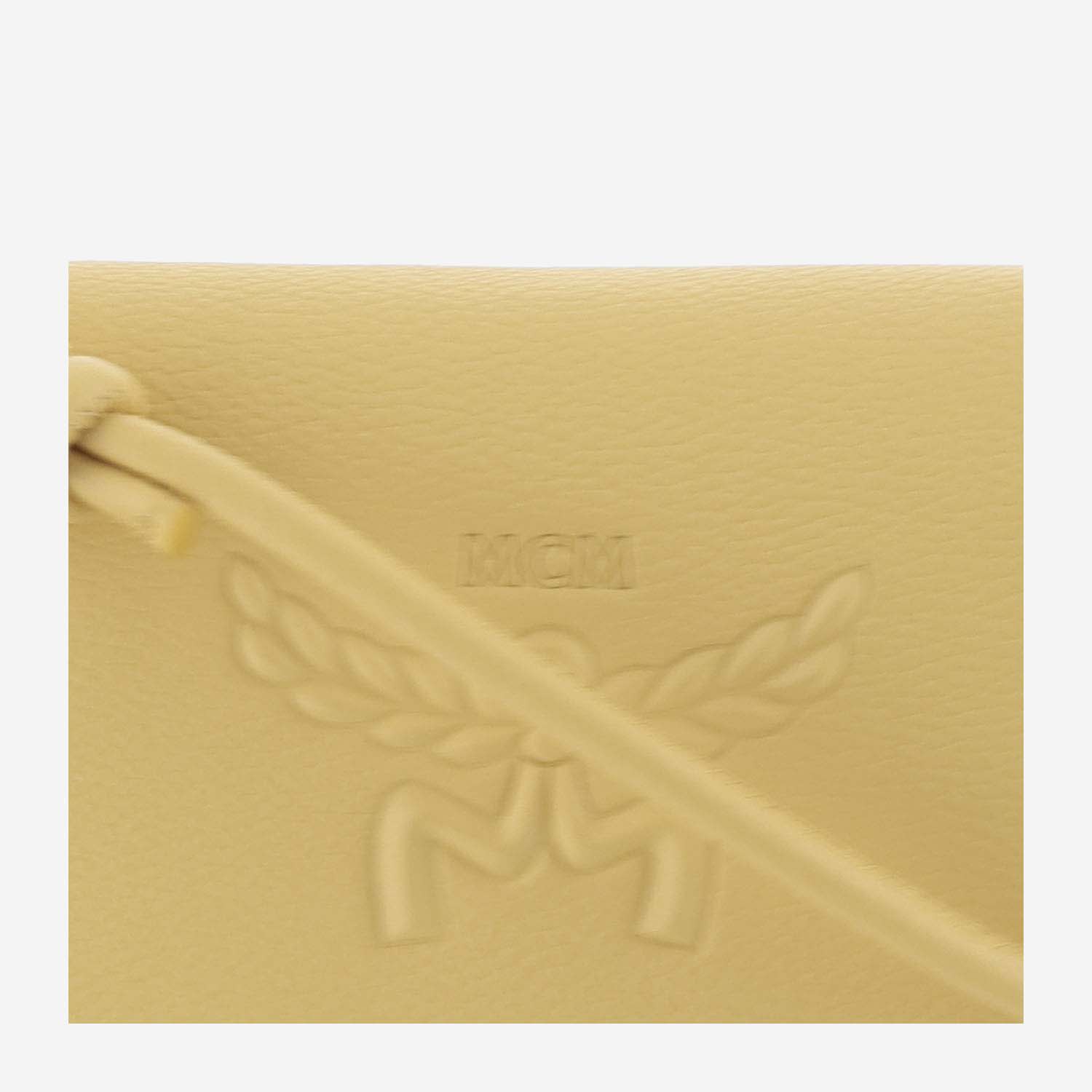 Shop Mcm Himmel Shoulder Wallet In Yellow