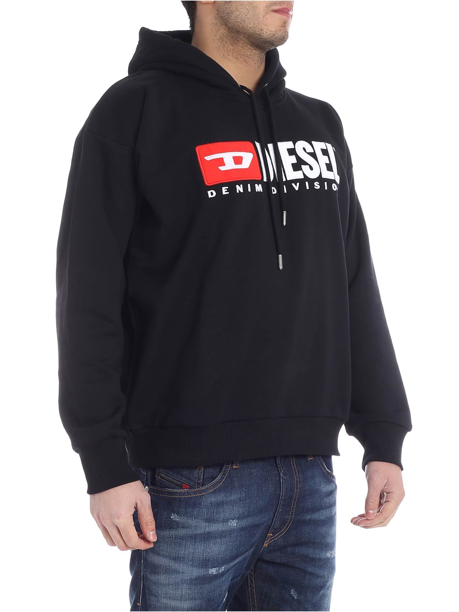 Diesel Diesel S-division Hoodie - Black - 10833162 | italist