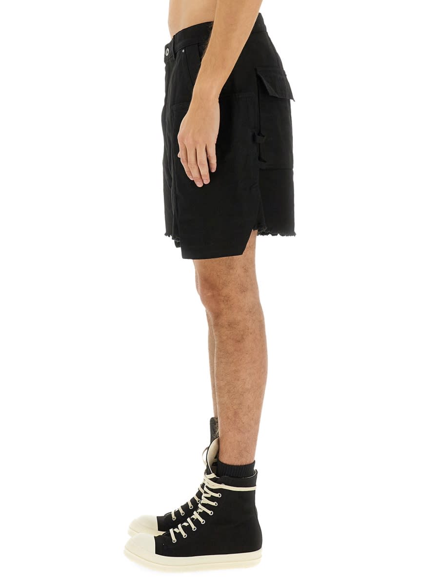 Drkshdw Bermuda Cargo In Black