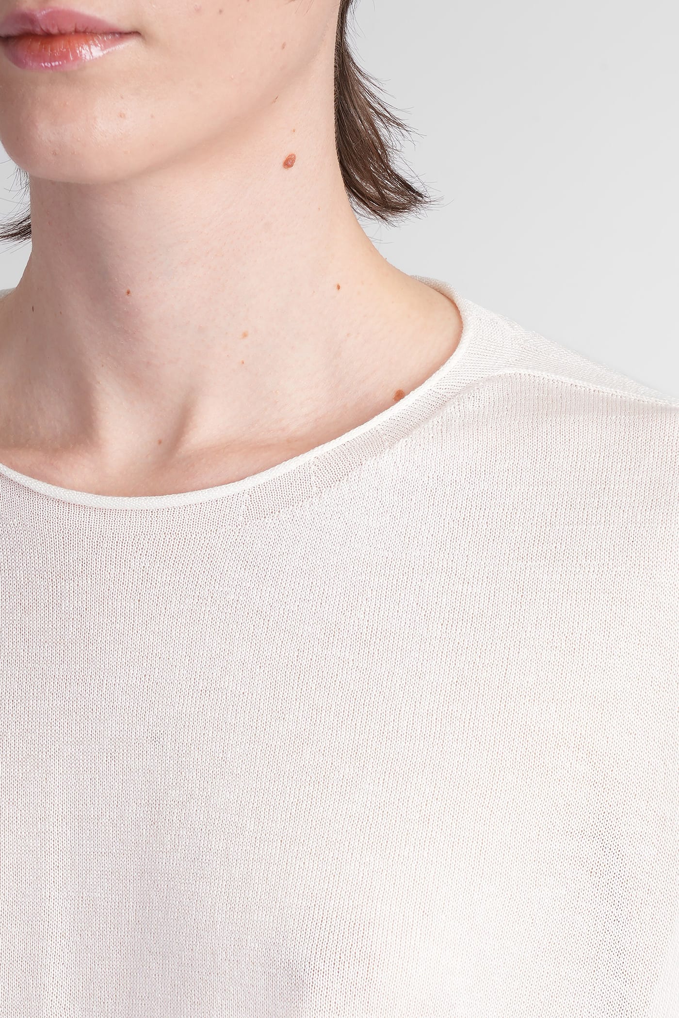 Yohji Yamamoto Topwear In Beige Wool And Polyester In Beige