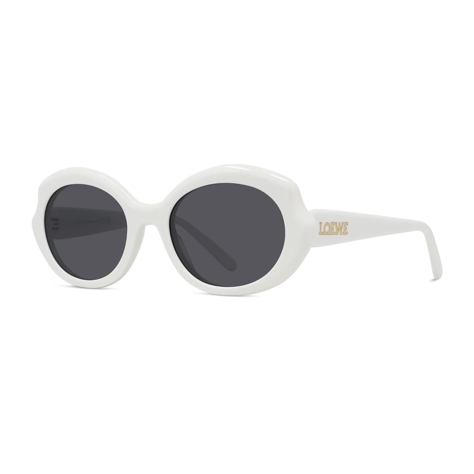 Shop Loewe Sunglasses In Bianco/grigio