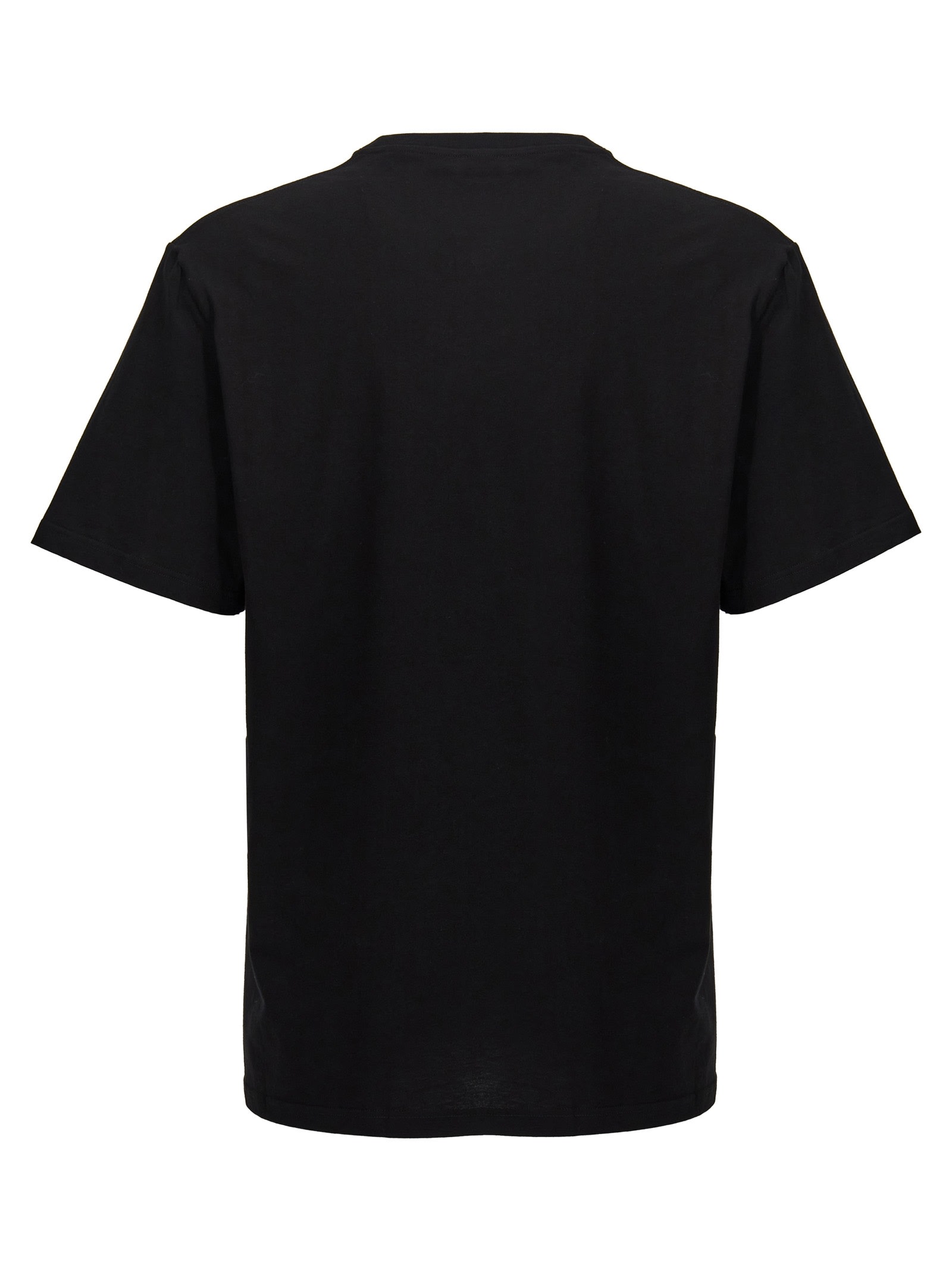 Shop Alexander Mcqueen Logo Print T-shirt In Black