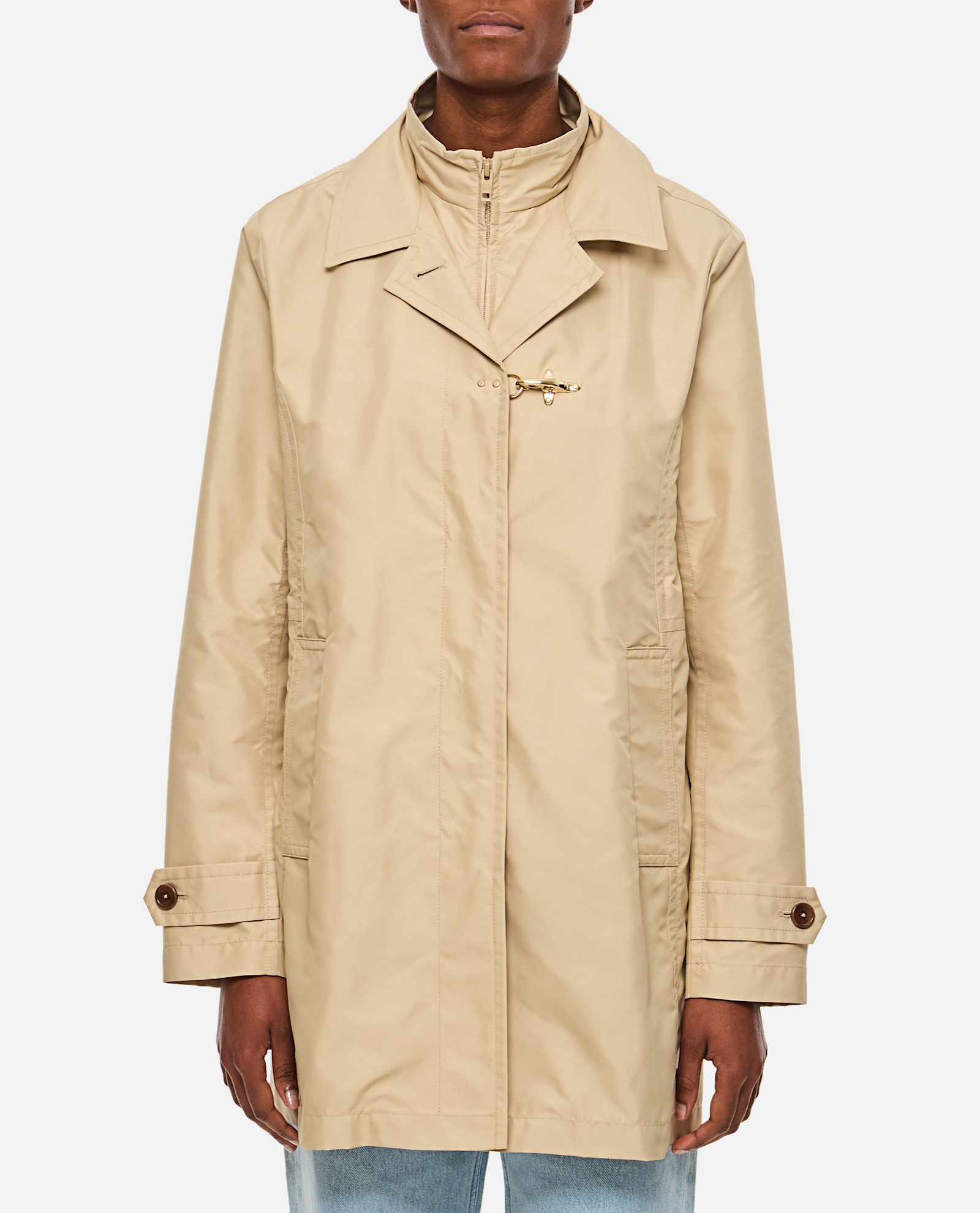 Fay Jacket Virginia Morning D.front In Neutral
