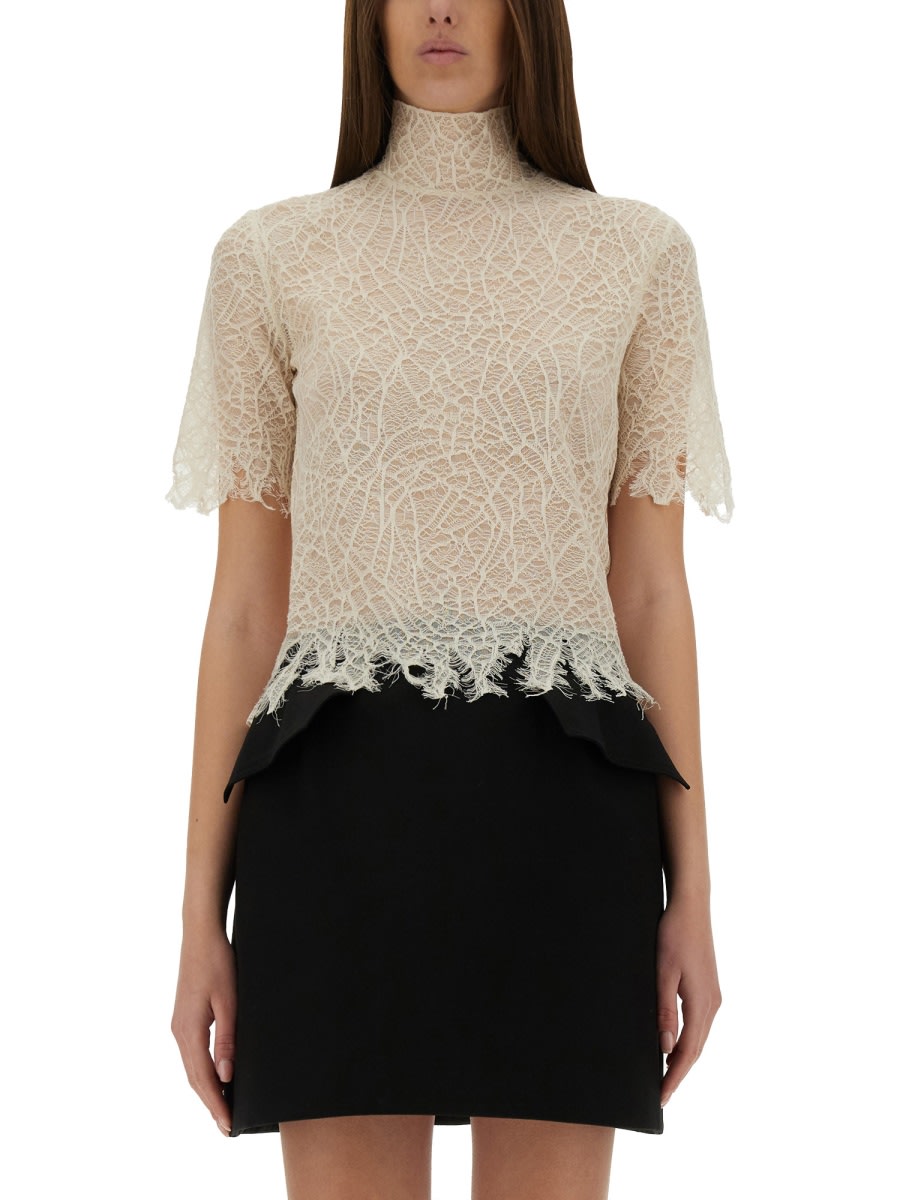 Spider Web Lace Top - Alexander McQueen - Modalova