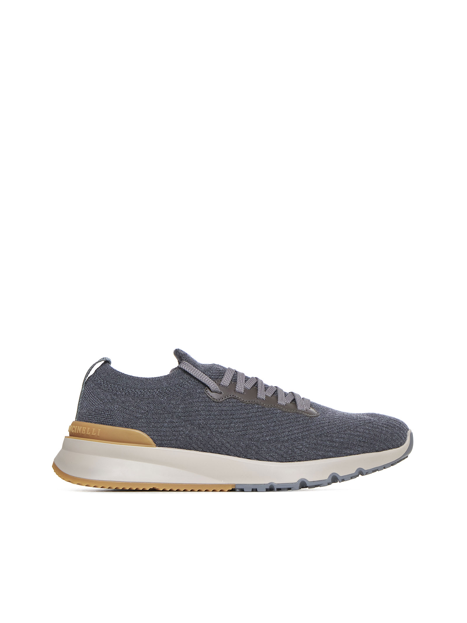 Shop Brunello Cucinelli Sneakers In Antracite+alpa Grigio Ambra