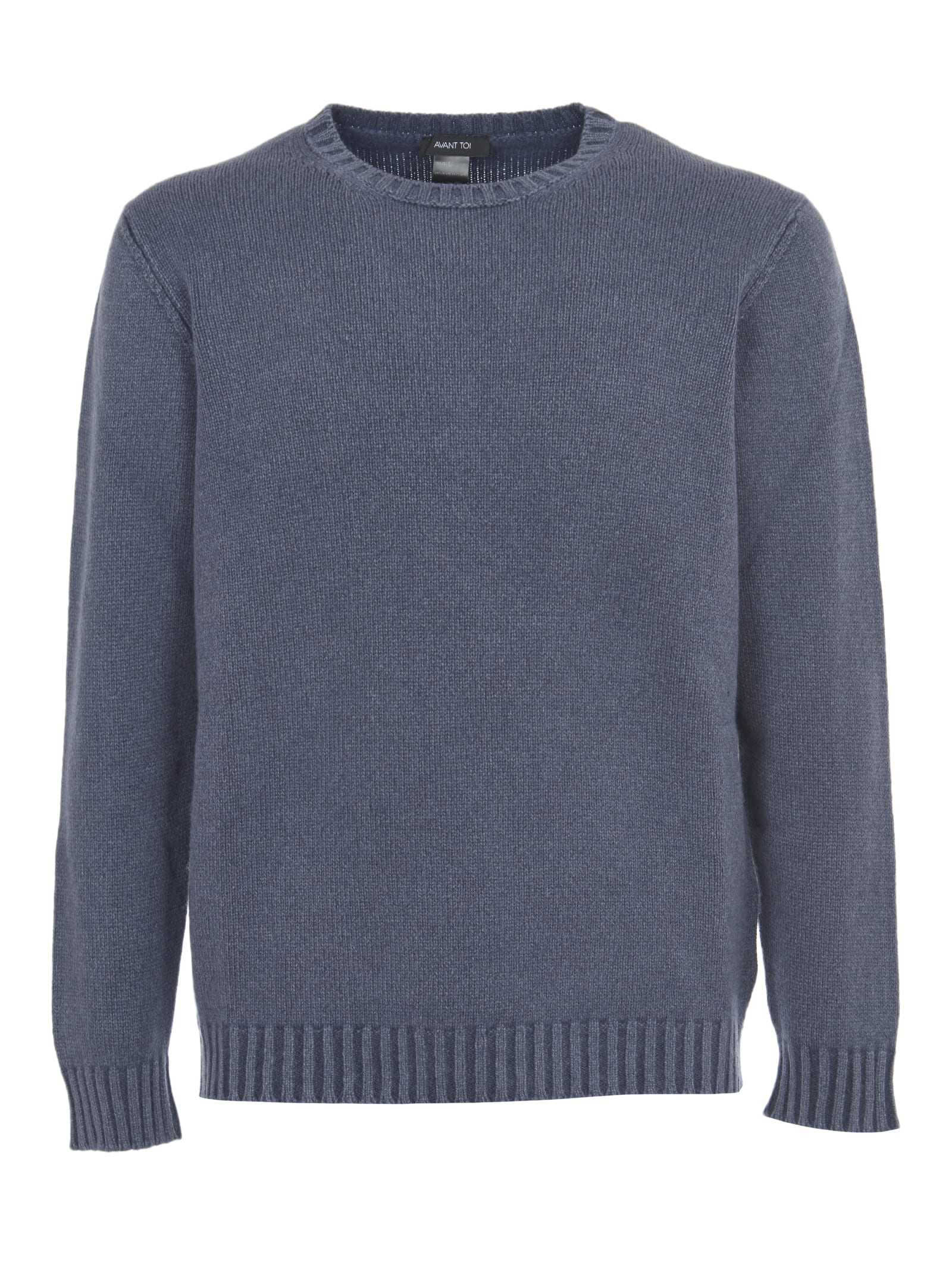 Avant Toi Blue Cashmere And Wool Sweater
