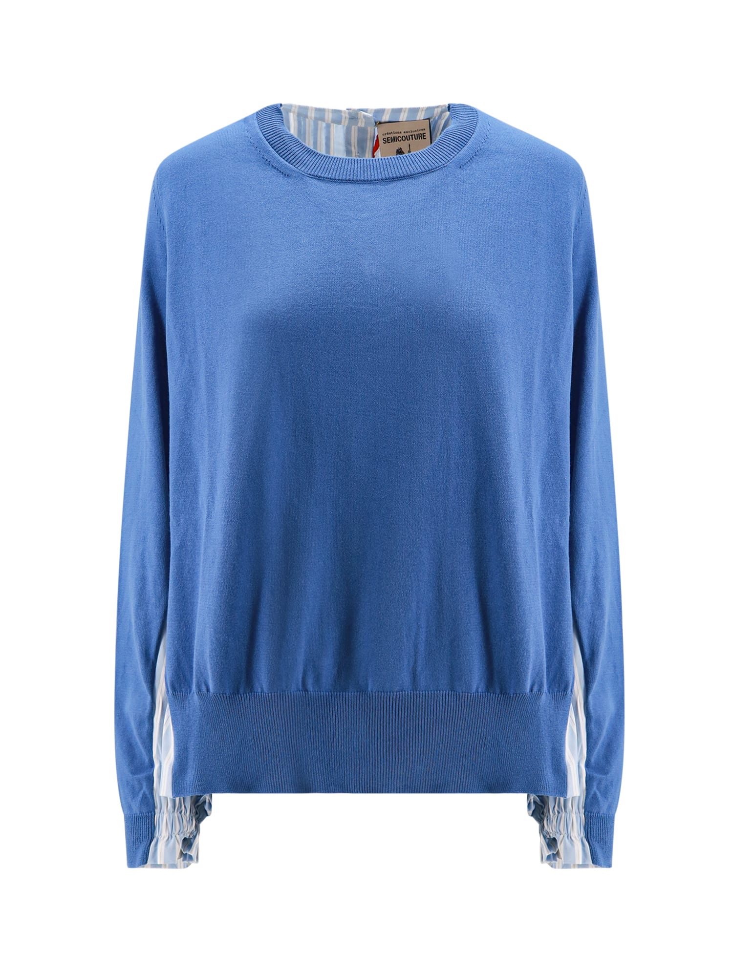 Shop Semicouture Sweater In Blue