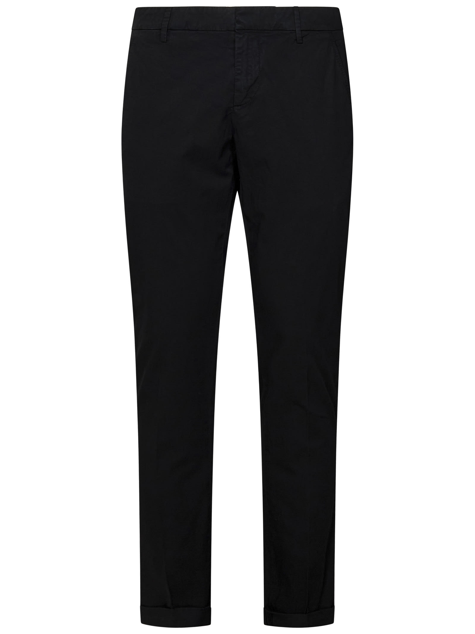 Shop Dondup Gaubert Trousers In Black