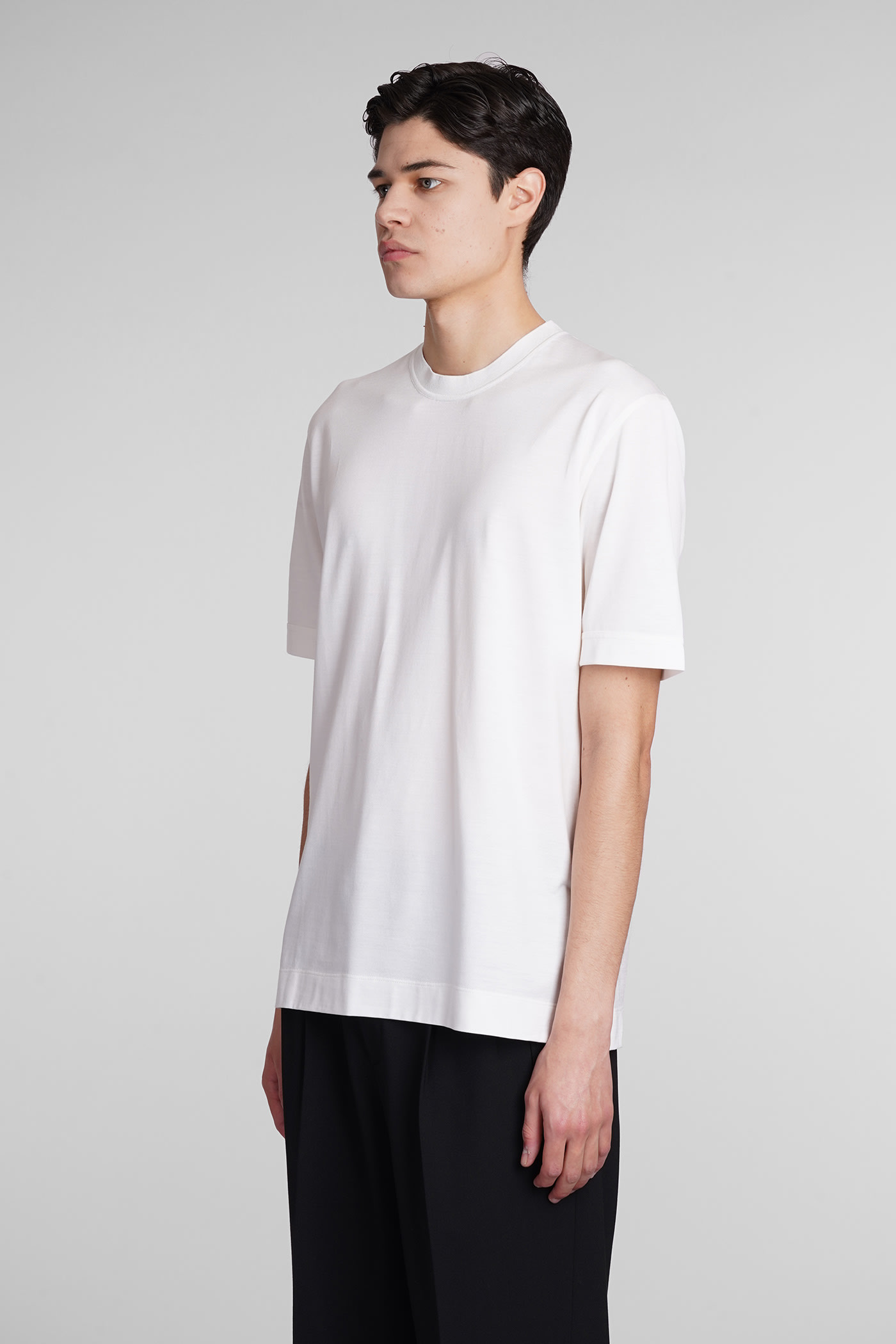 Shop Zegna T-shirt In White Cotton