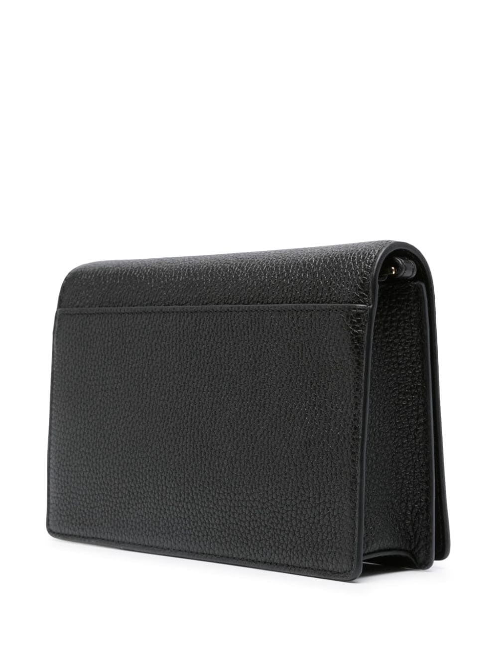 Shop Michael Michael Kors Medium Flap Crossbody In Black