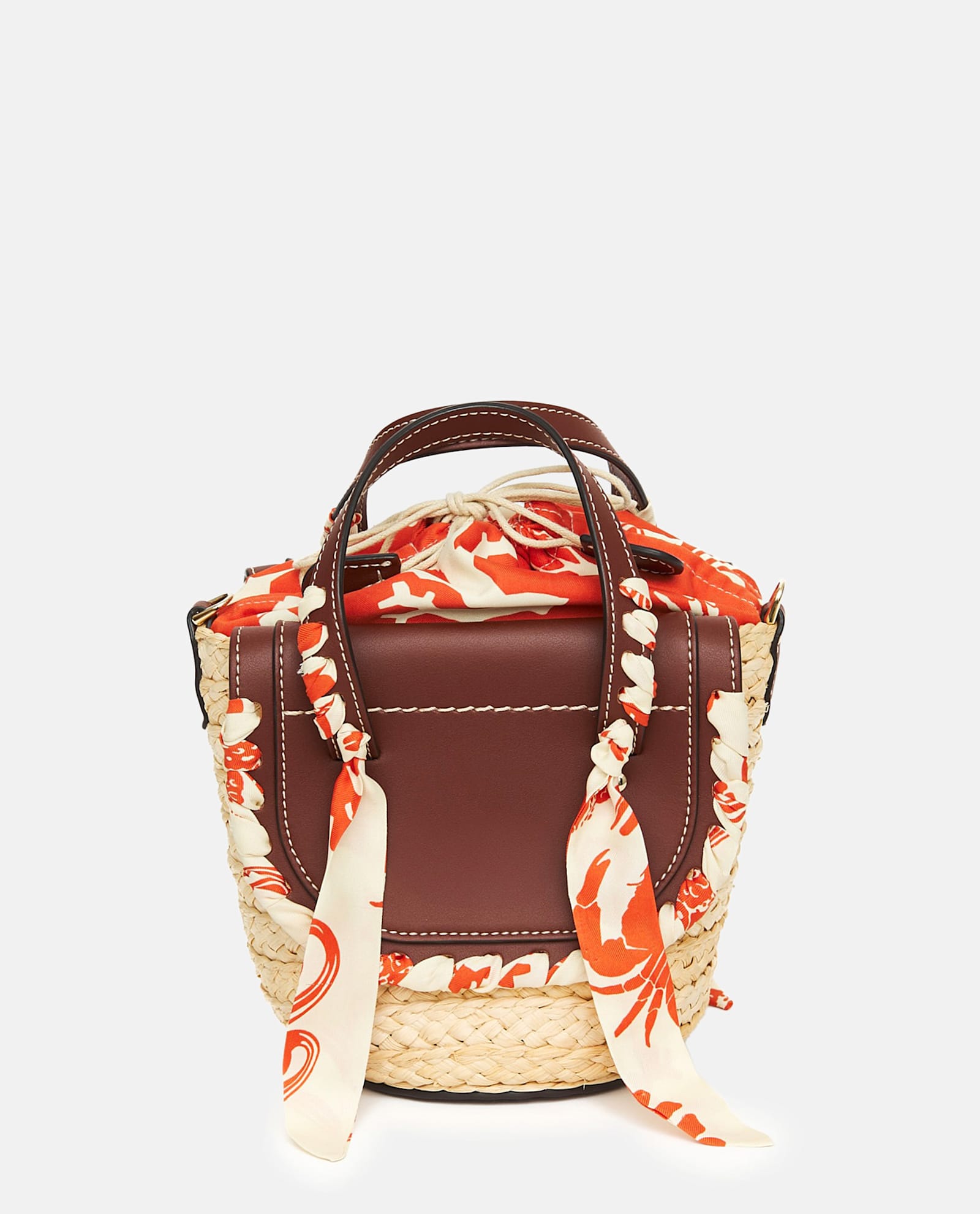 Cuba Lab Habanera Mini Tote In Beige Raffia In Brown