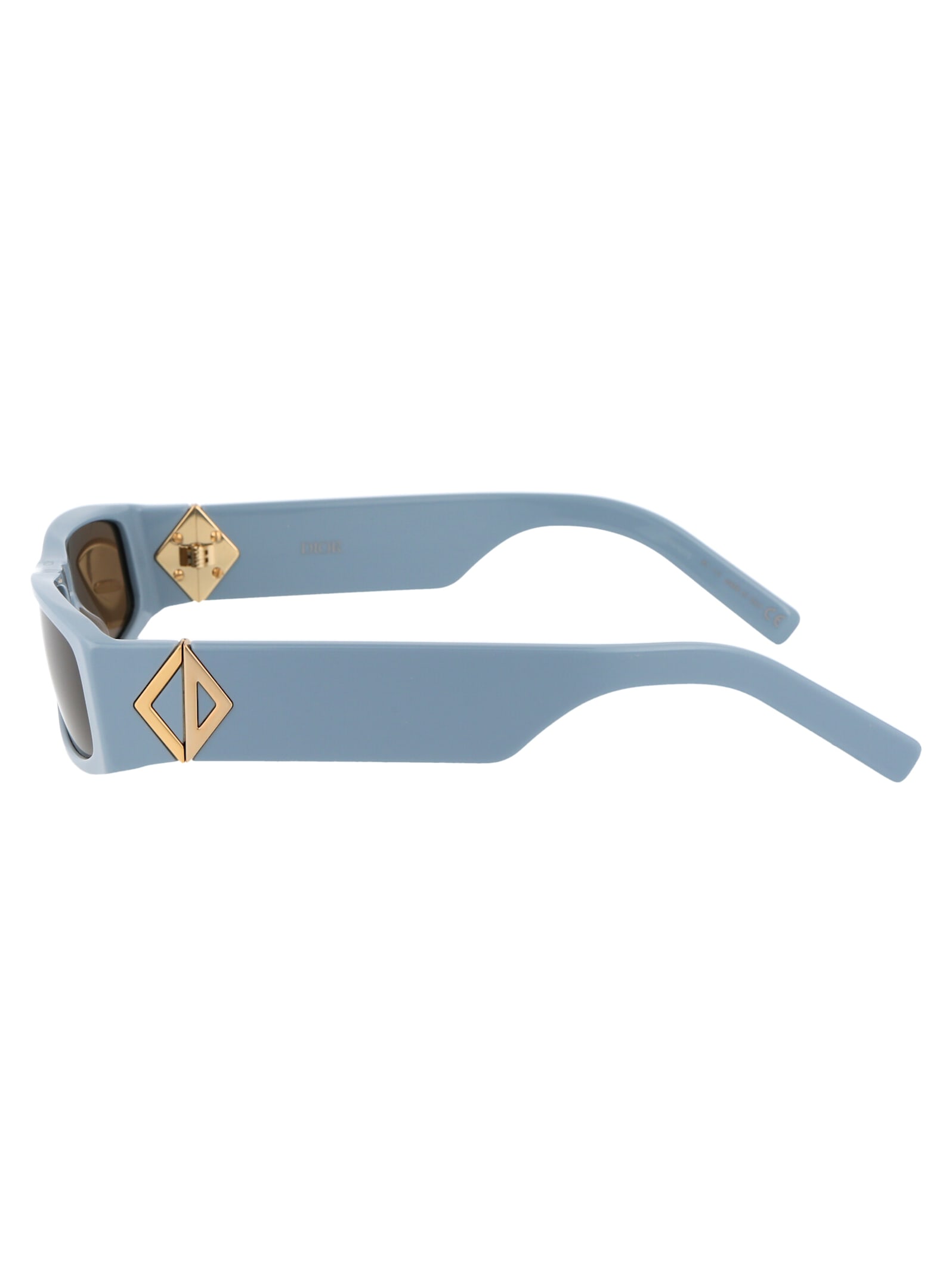 Shop Dior Cd Diamond Cactus Ja Sunglasses In 30f0 Shiny Blue/brown