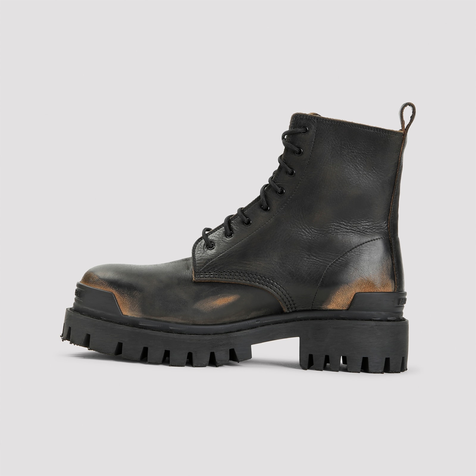 Shop Balenciaga Strike L20 Boots In Black Brown