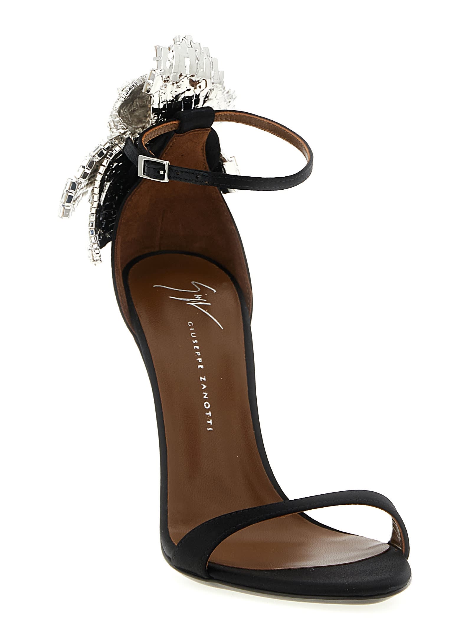 Giuseppe Zanotti 105mm Clandestino Jewel-embellished Stiletto Heeled Sandals In Black