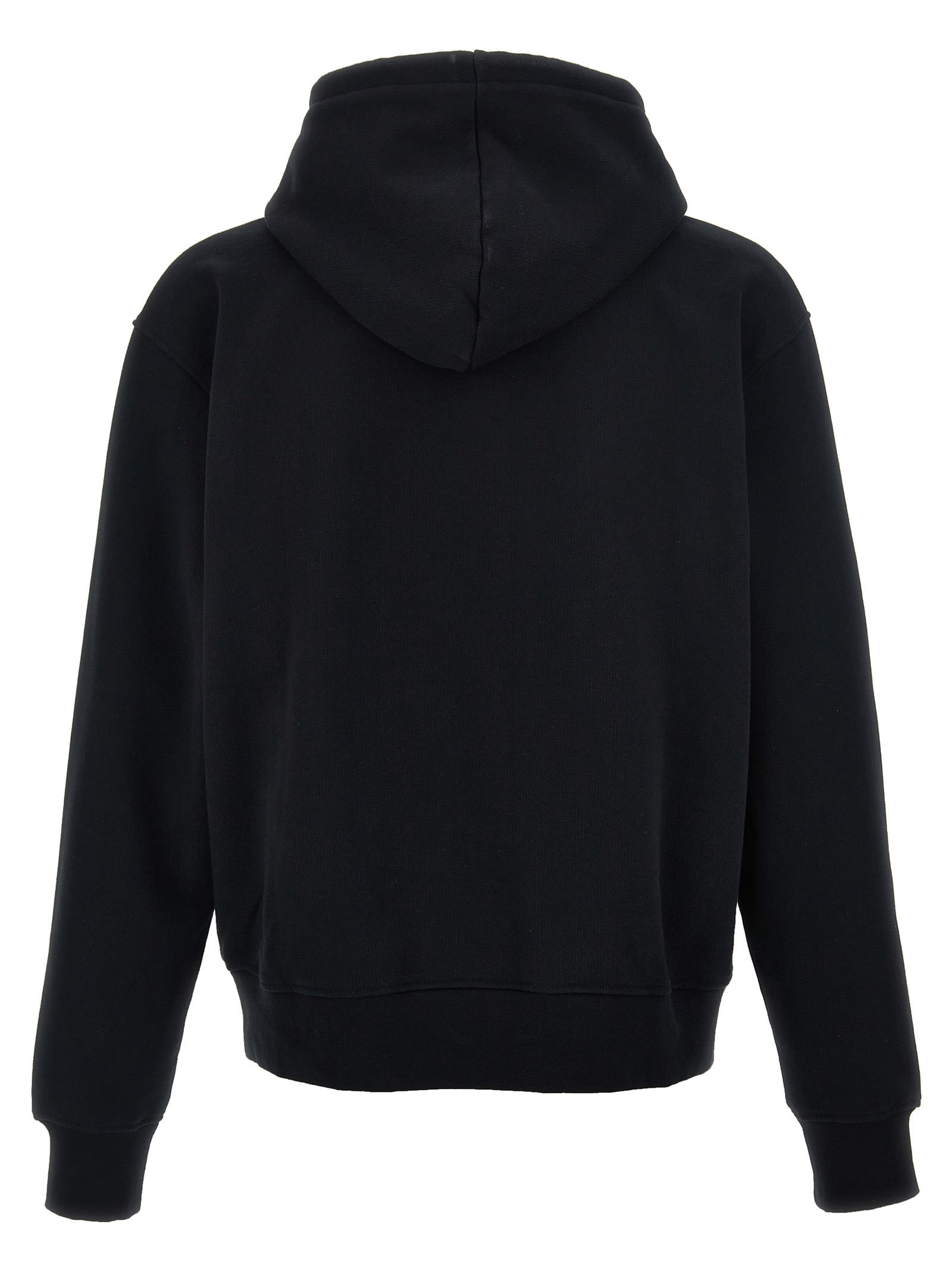 Shop Jacquemus Le Sweatshirt Brodé Hoodie In Black