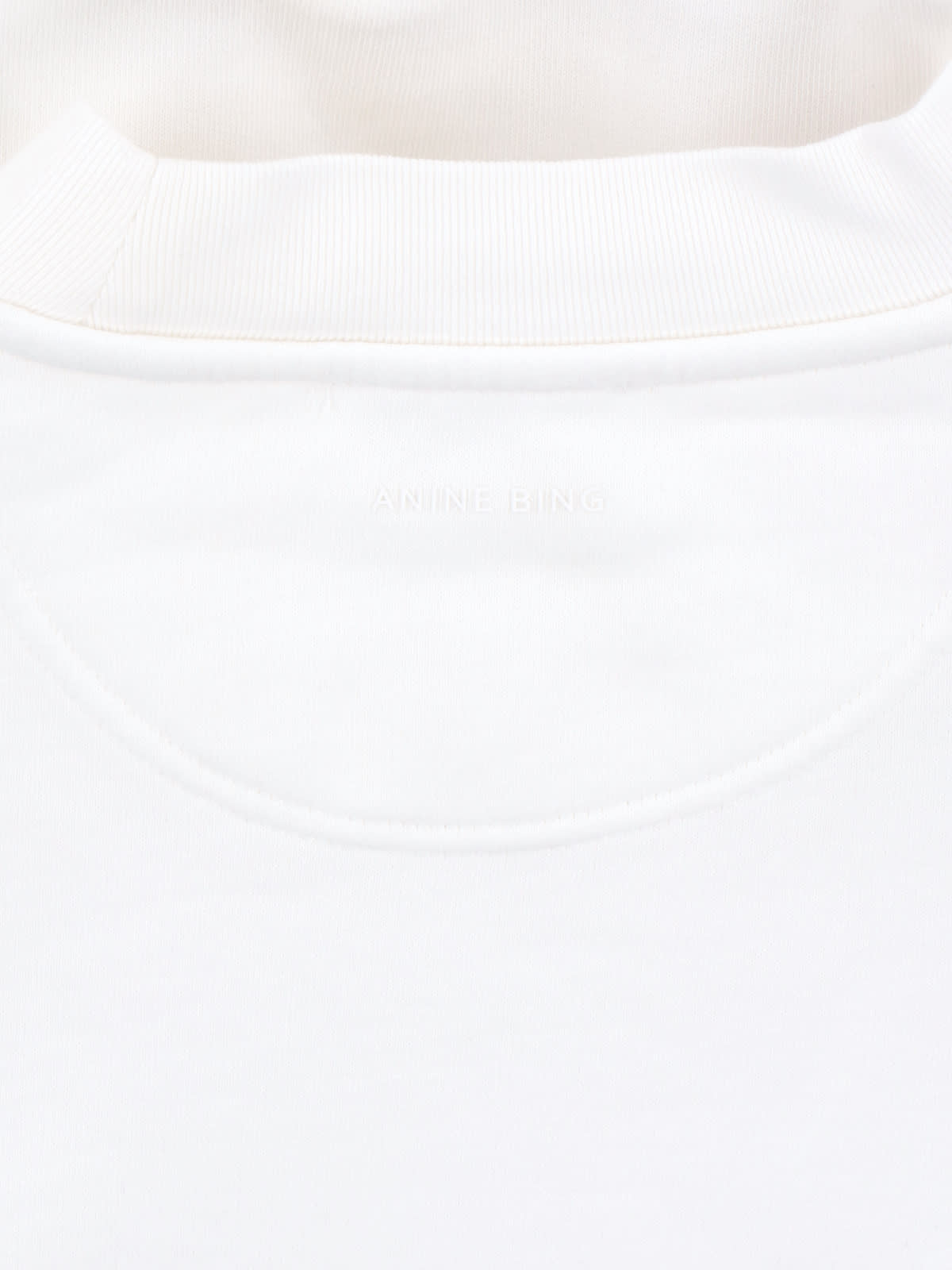 Anine Bing Jay Printed Cotton-jersey Sweatshirt In White