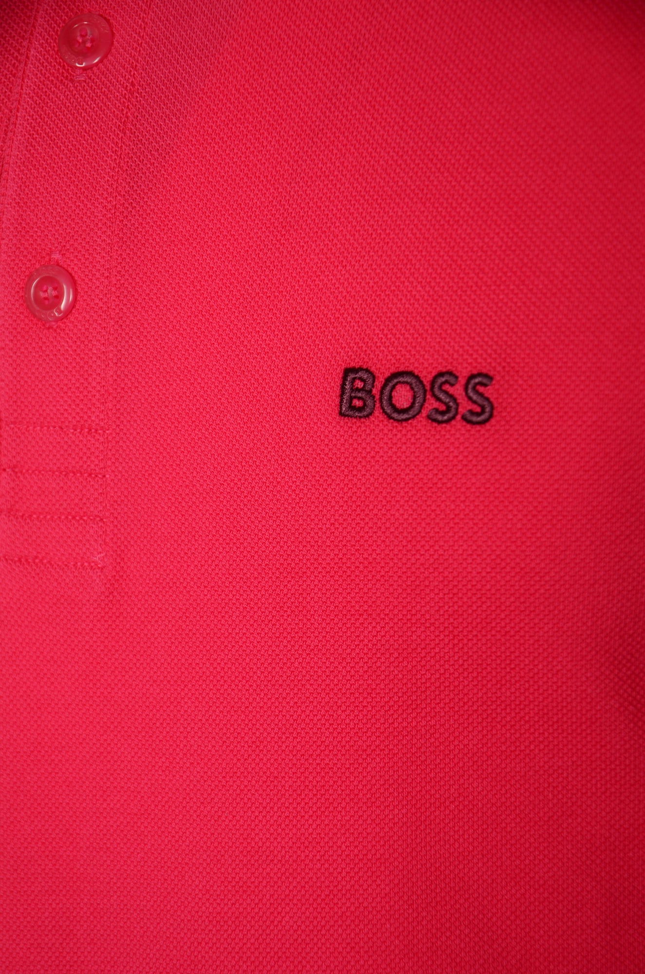Shop Hugo Boss Paddy Polo Shirt In Open Pink