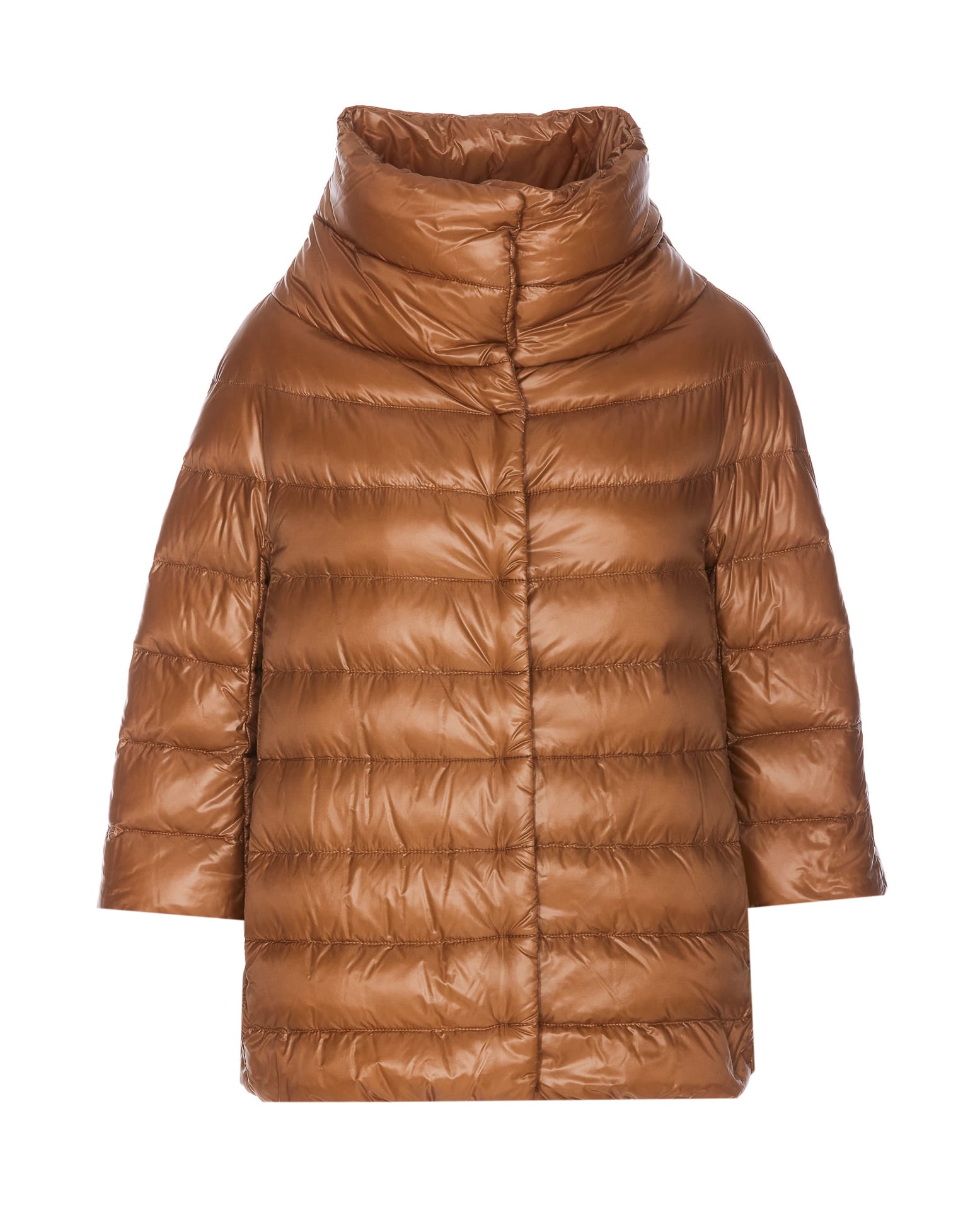 Shop Herno Aminta Down Jacket In Brown