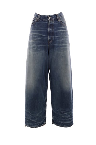 Shop Acne Studios Super Baggy Jeans In Blue