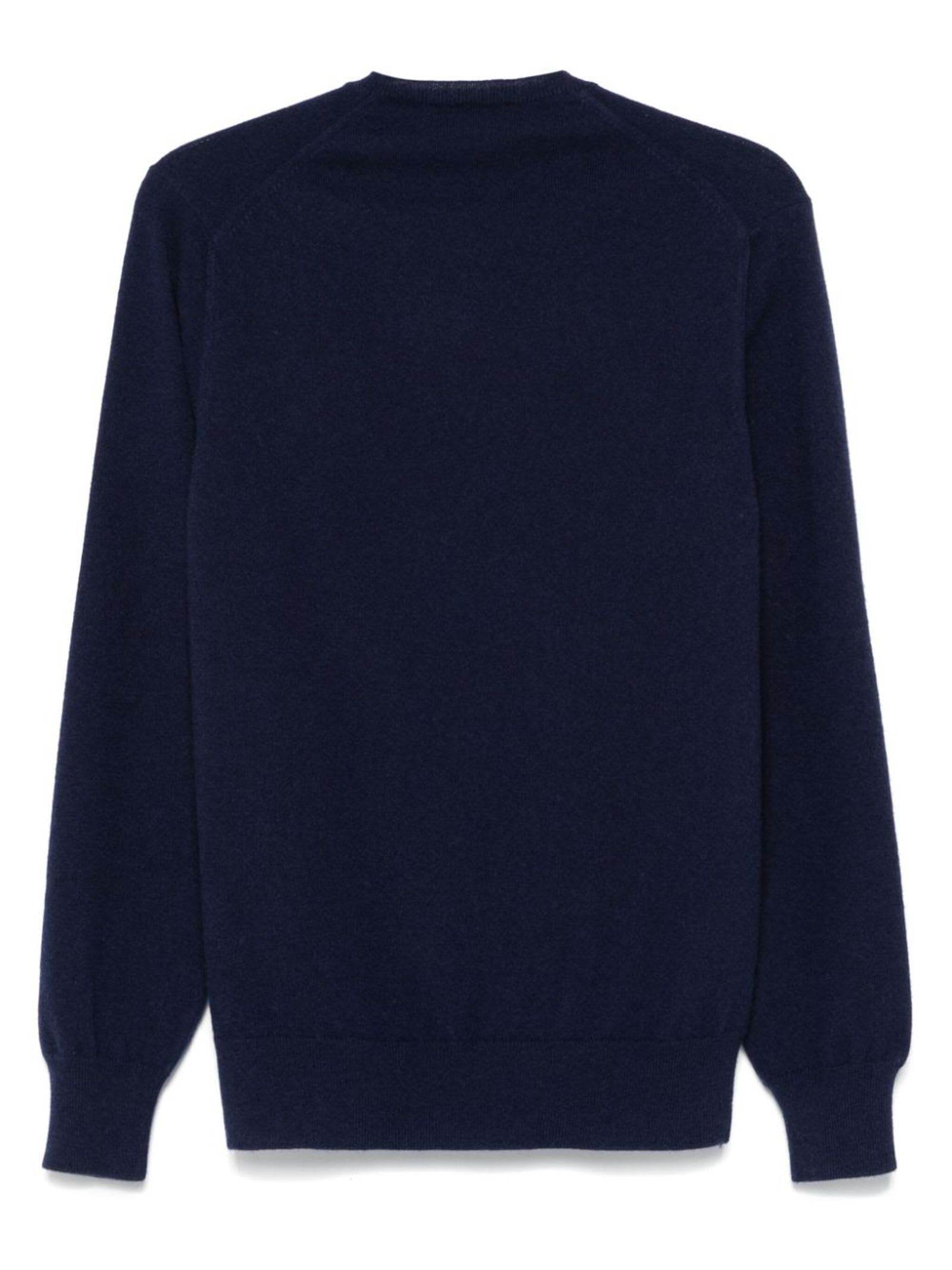 CRUCIANI BLUE CASHMERE SWEATER 