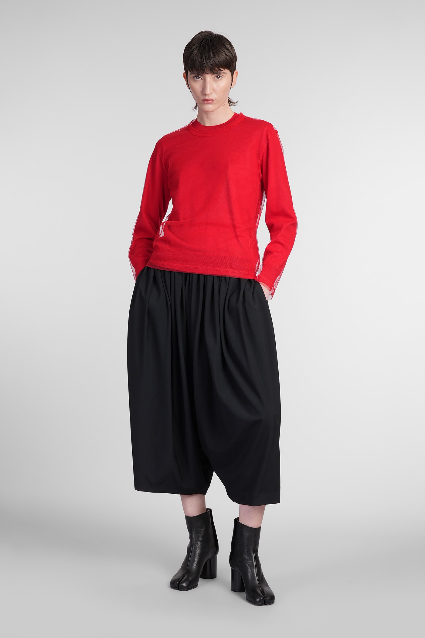 Shop Comme Des Garçons Pants In Black Wool