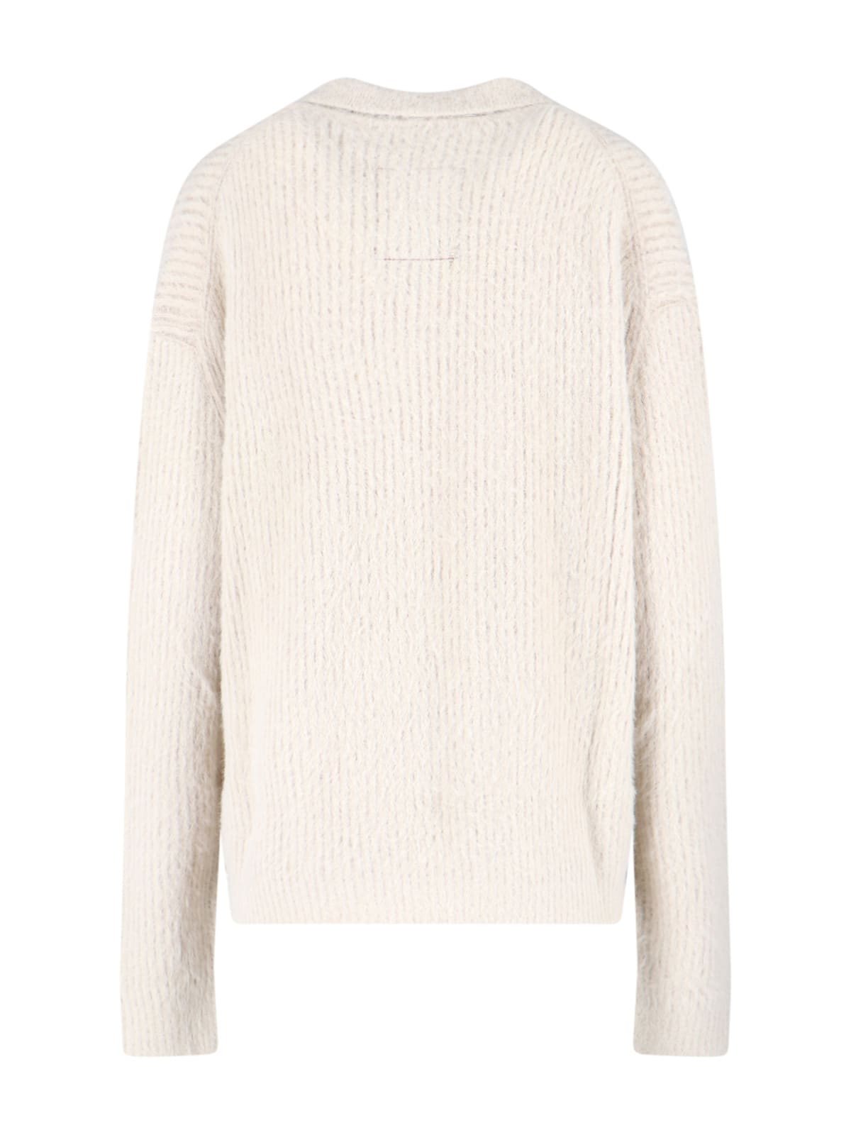Uma Wang Alpaca Blend Sweater In White